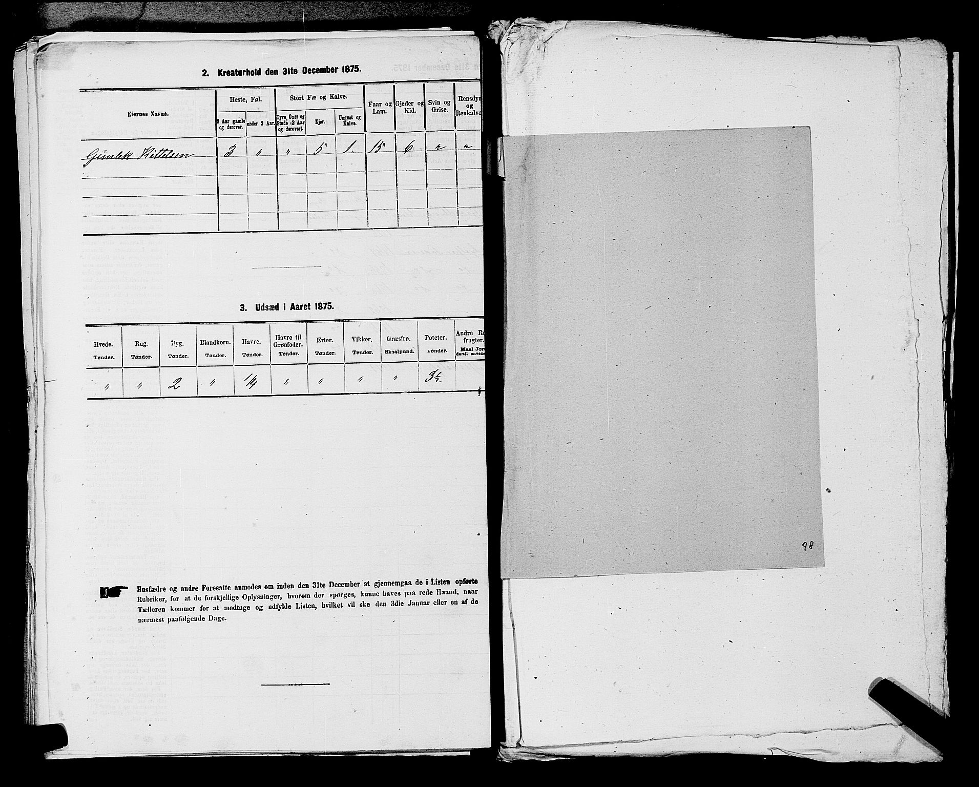 SAKO, 1875 census for 0824P Gransherad, 1875, p. 801