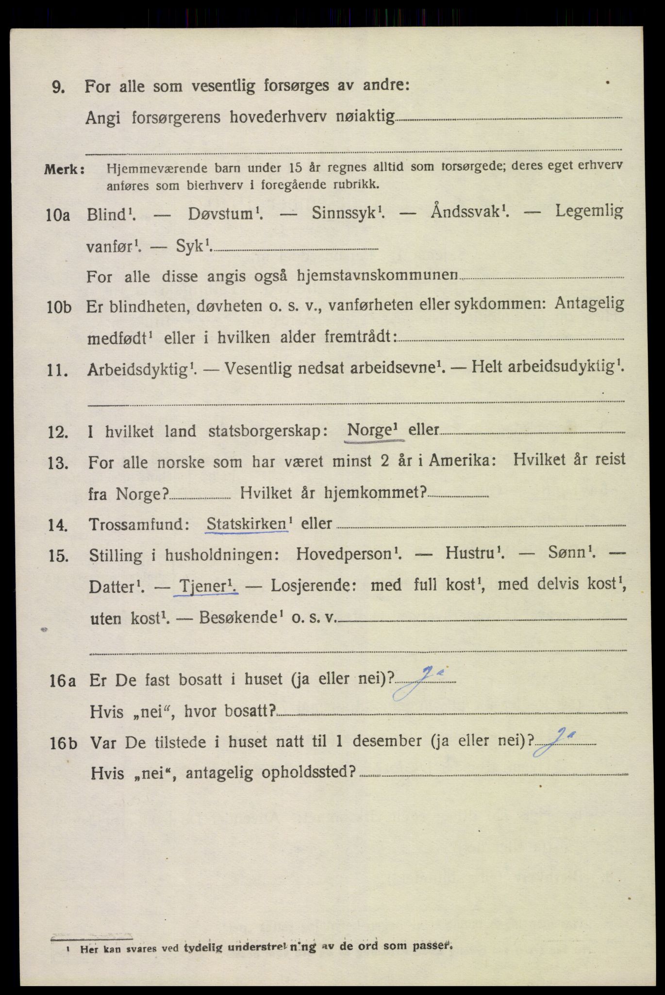 SAK, 1920 census for Dypvåg, 1920, p. 5730