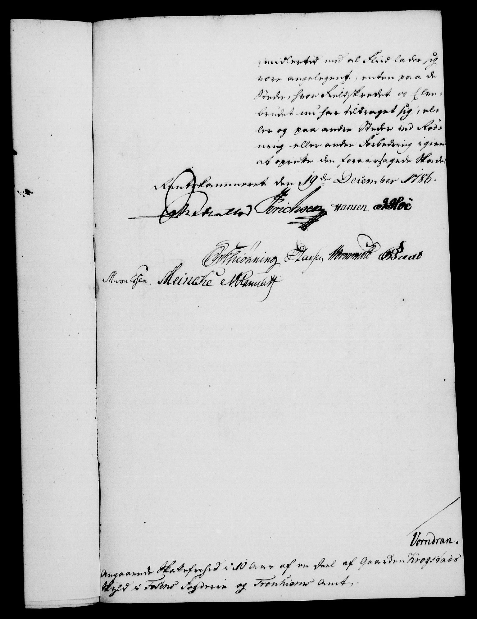 Rentekammeret, Kammerkanselliet, AV/RA-EA-3111/G/Gf/Gfa/L0068: Norsk relasjons- og resolusjonsprotokoll (merket RK 52.68), 1786, p. 1062