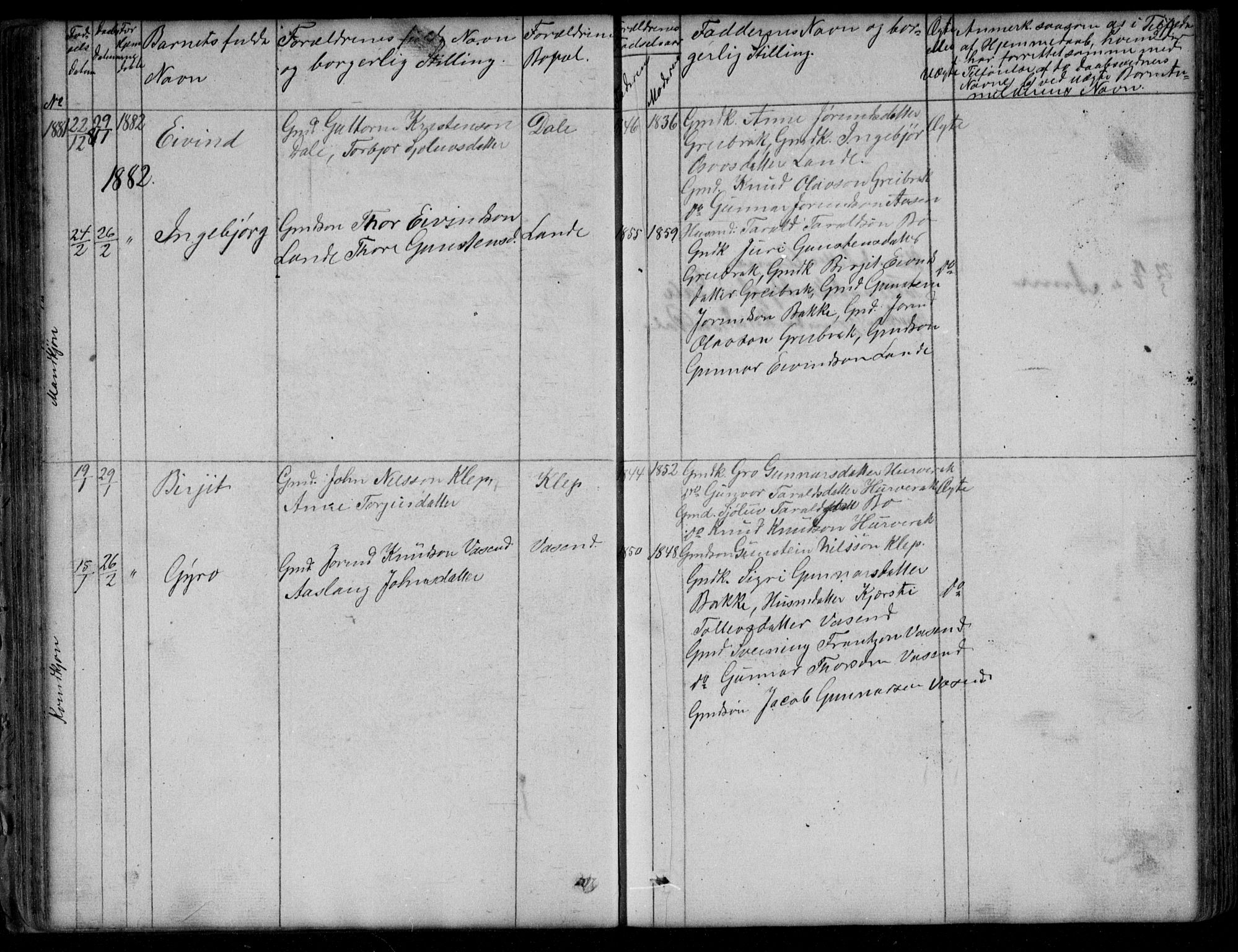 Bygland sokneprestkontor, AV/SAK-1111-0006/F/Fb/Fbd/L0001: Parish register (copy) no. B 1, 1848-1895, p. 59