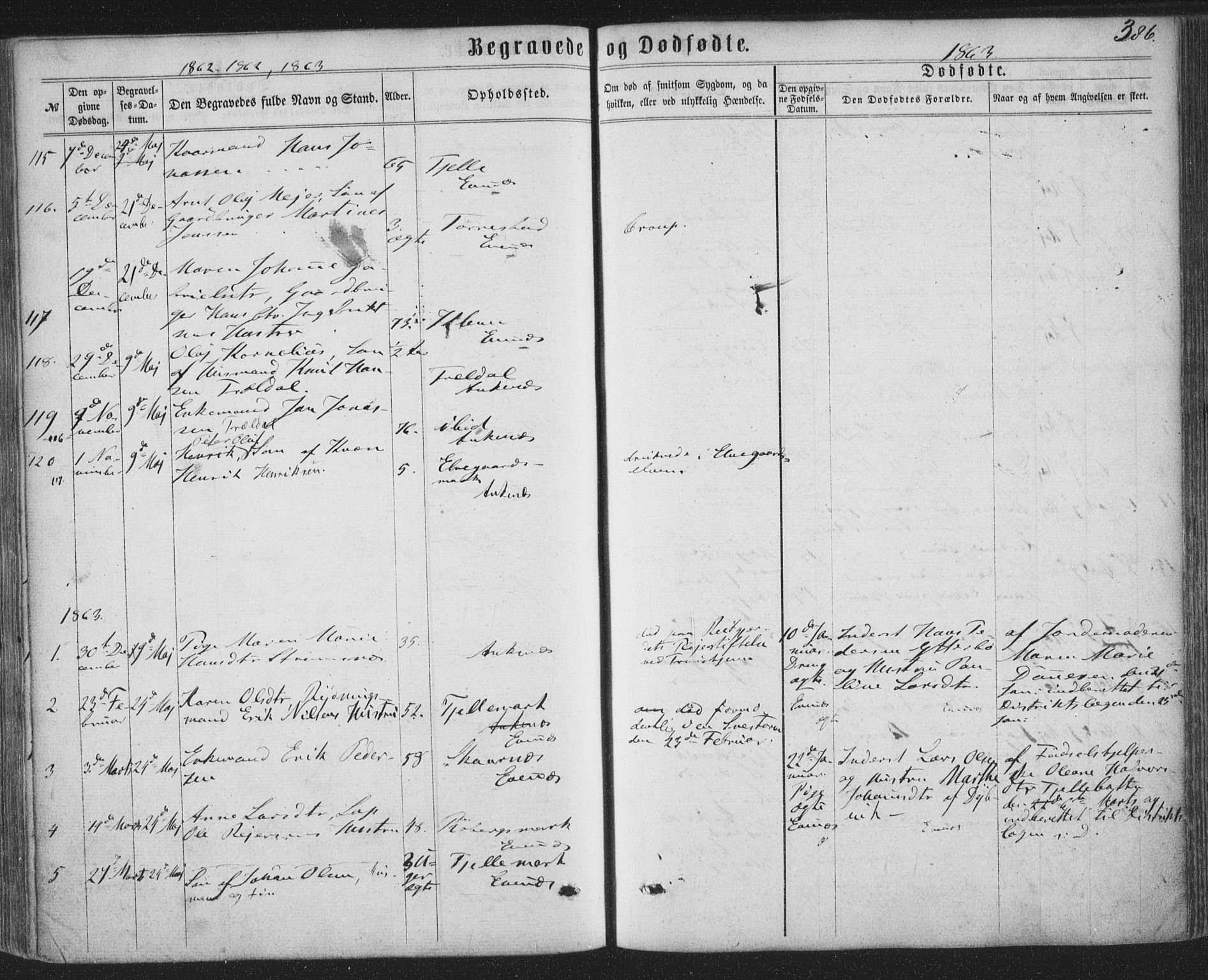 Ministerialprotokoller, klokkerbøker og fødselsregistre - Nordland, AV/SAT-A-1459/863/L0896: Parish register (official) no. 863A08, 1861-1871, p. 386