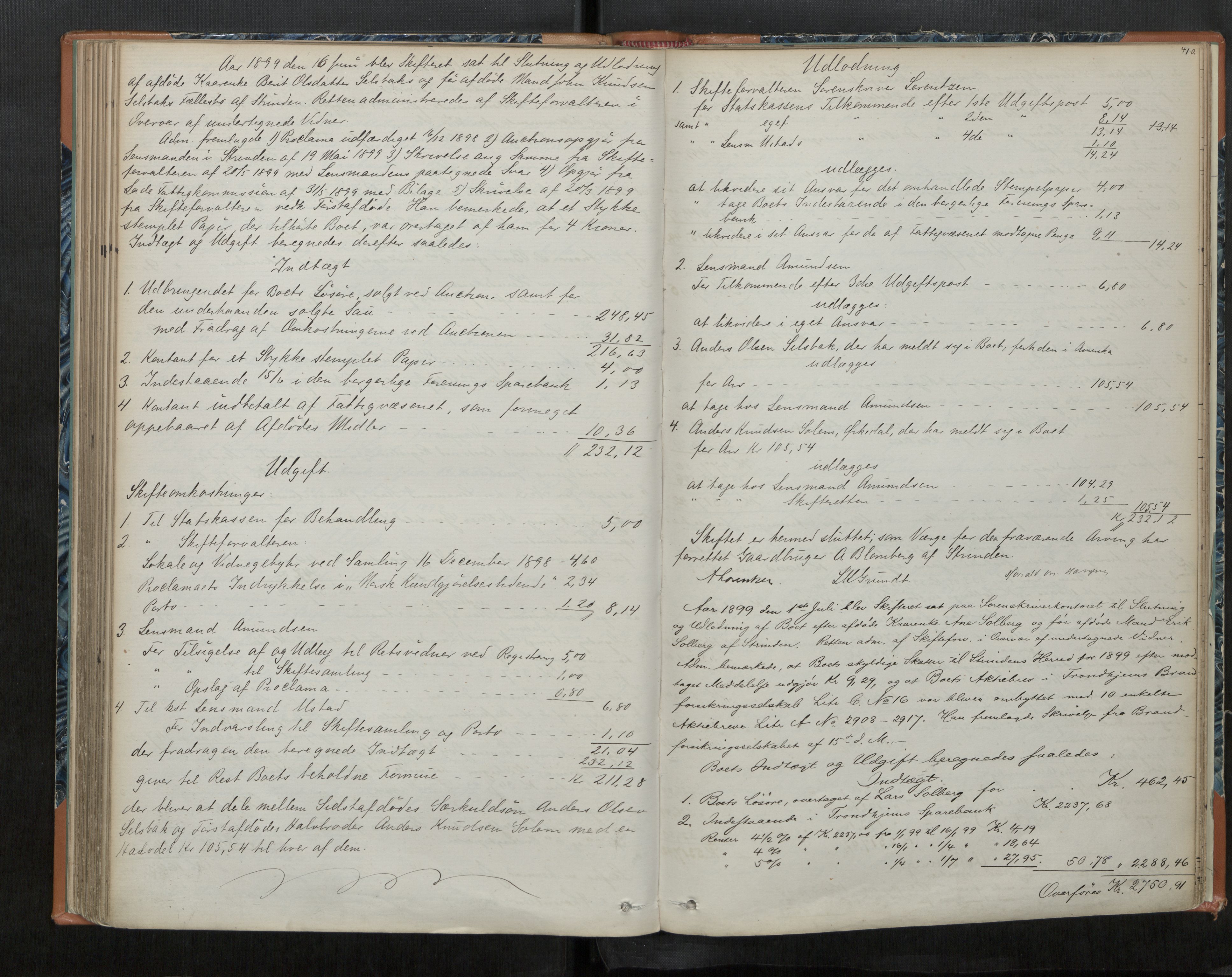 Strinda og Selbu sorenskriveri, AV/SAT-A-0015/3/3A/3Aa/L0016: Skifteutlodningsprot. 4b, 1894-1901, p. 410