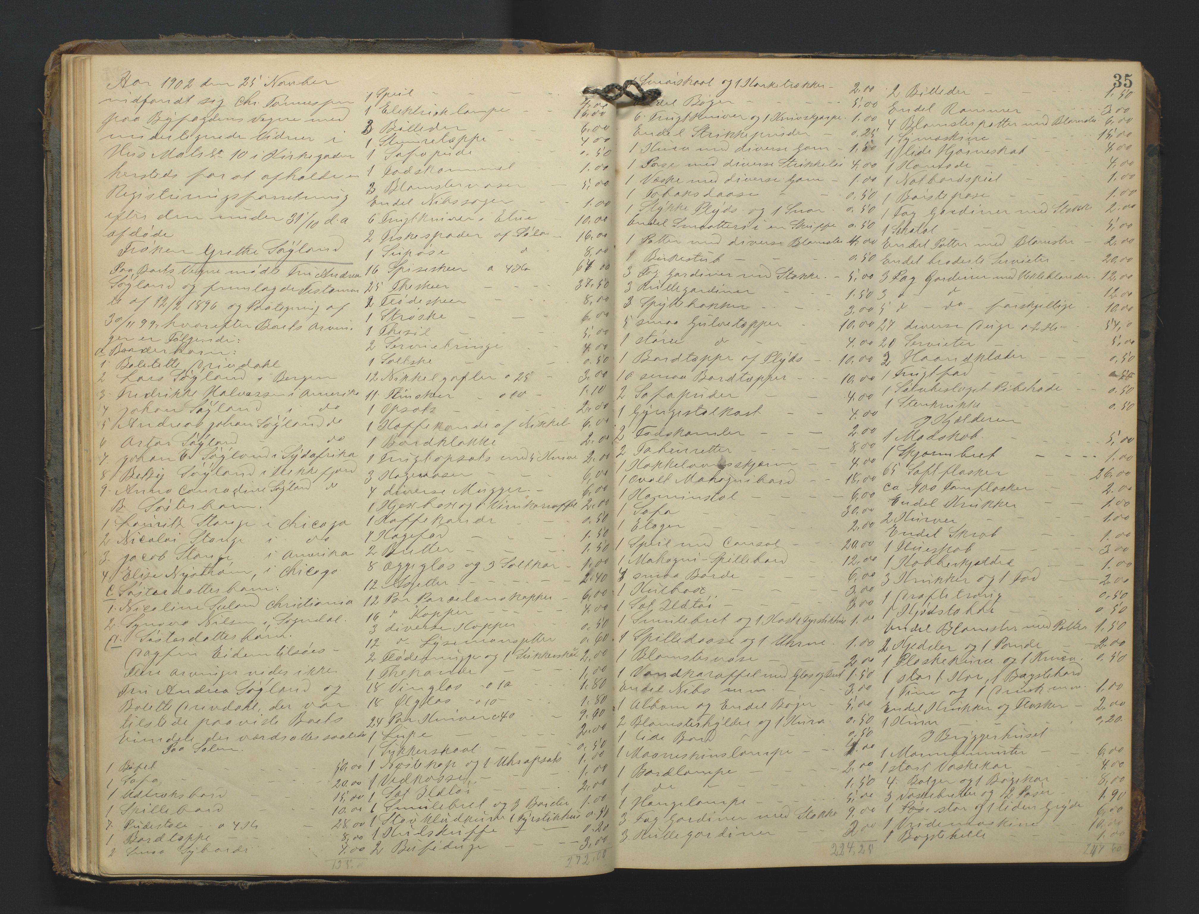 Flekkefjord byfogd, AV/SAK-1222-0002/H/Hc/L0004: Skifteprotokoll nr. 4, 1900-1913, p. 35