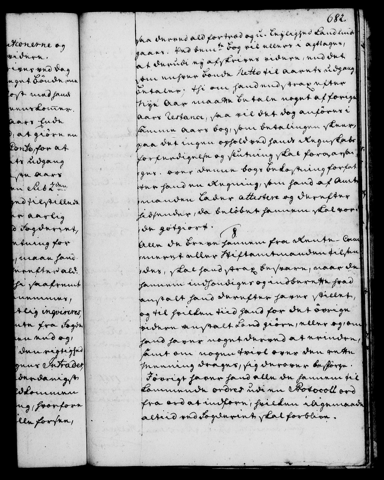 Rentekammeret, Kammerkanselliet, RA/EA-3111/G/Gg/Ggi/L0002: Norsk instruksjonsprotokoll med register (merket RK 53.35), 1729-1751, p. 682