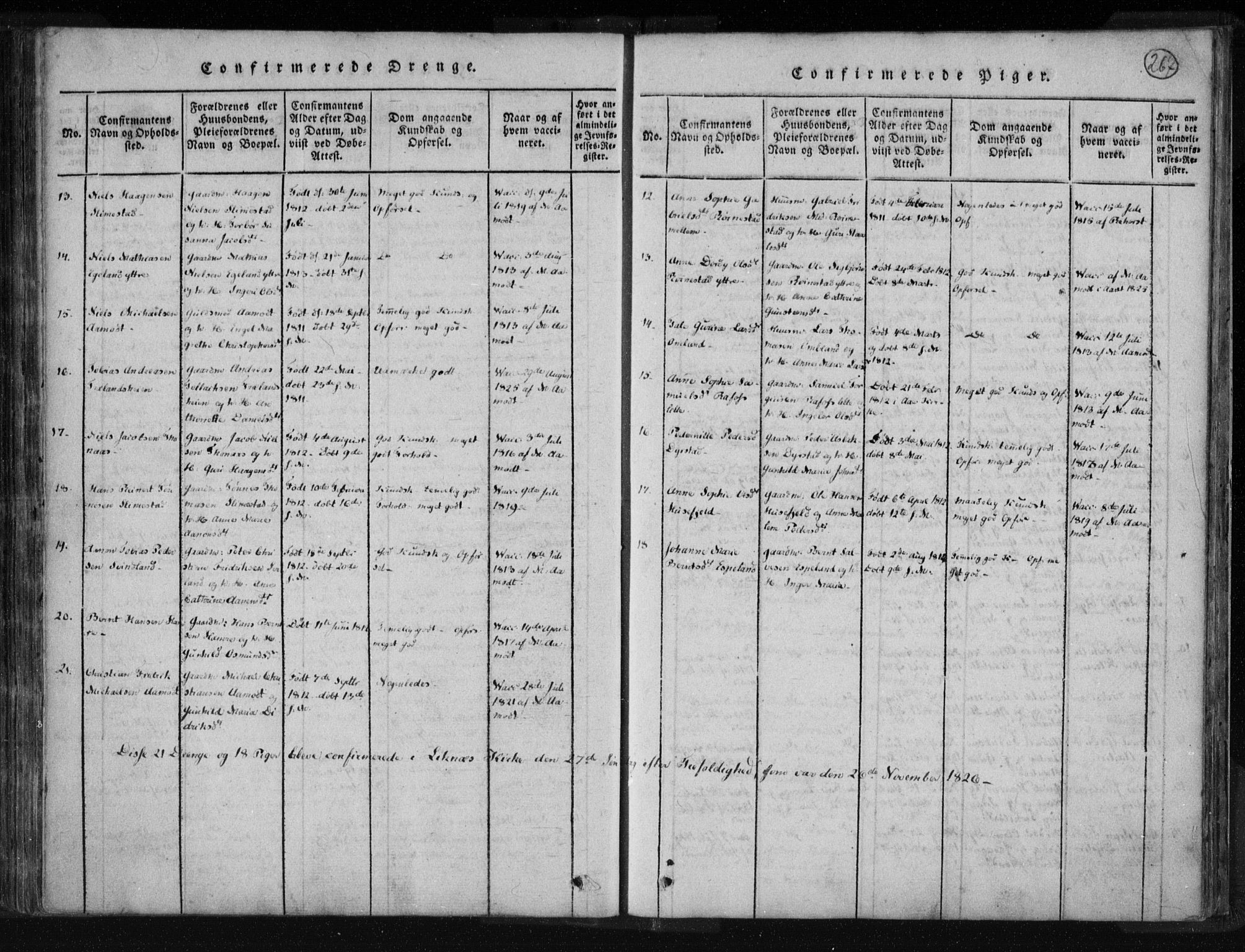 Kvinesdal sokneprestkontor, AV/SAK-1111-0026/F/Fa/Fab/L0003: Parish register (official) no. A 3, 1815-1829, p. 267