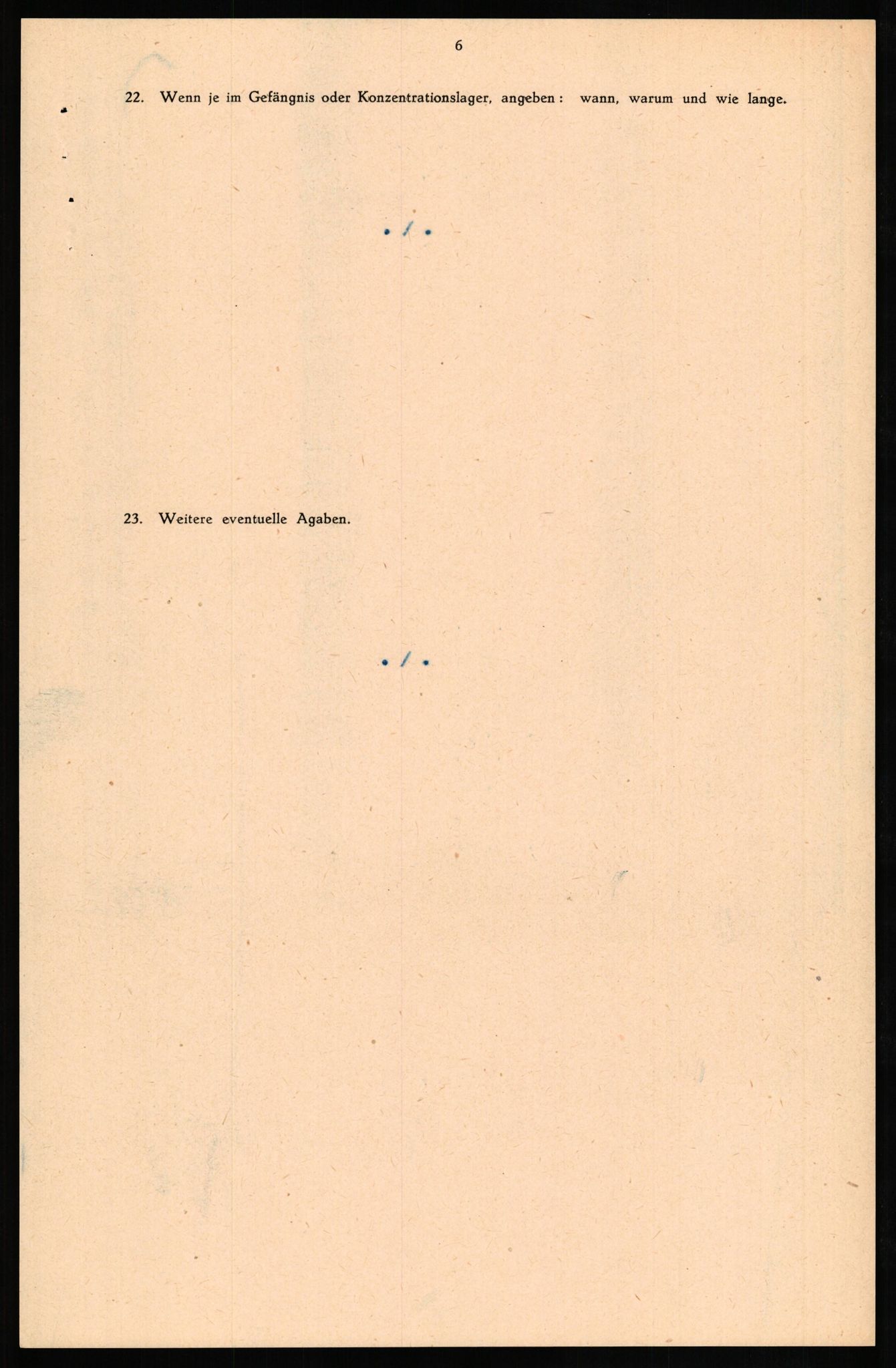 Forsvaret, Forsvarets overkommando II, AV/RA-RAFA-3915/D/Db/L0023: CI Questionaires. Tyske okkupasjonsstyrker i Norge. Tyskere., 1945-1946, p. 320