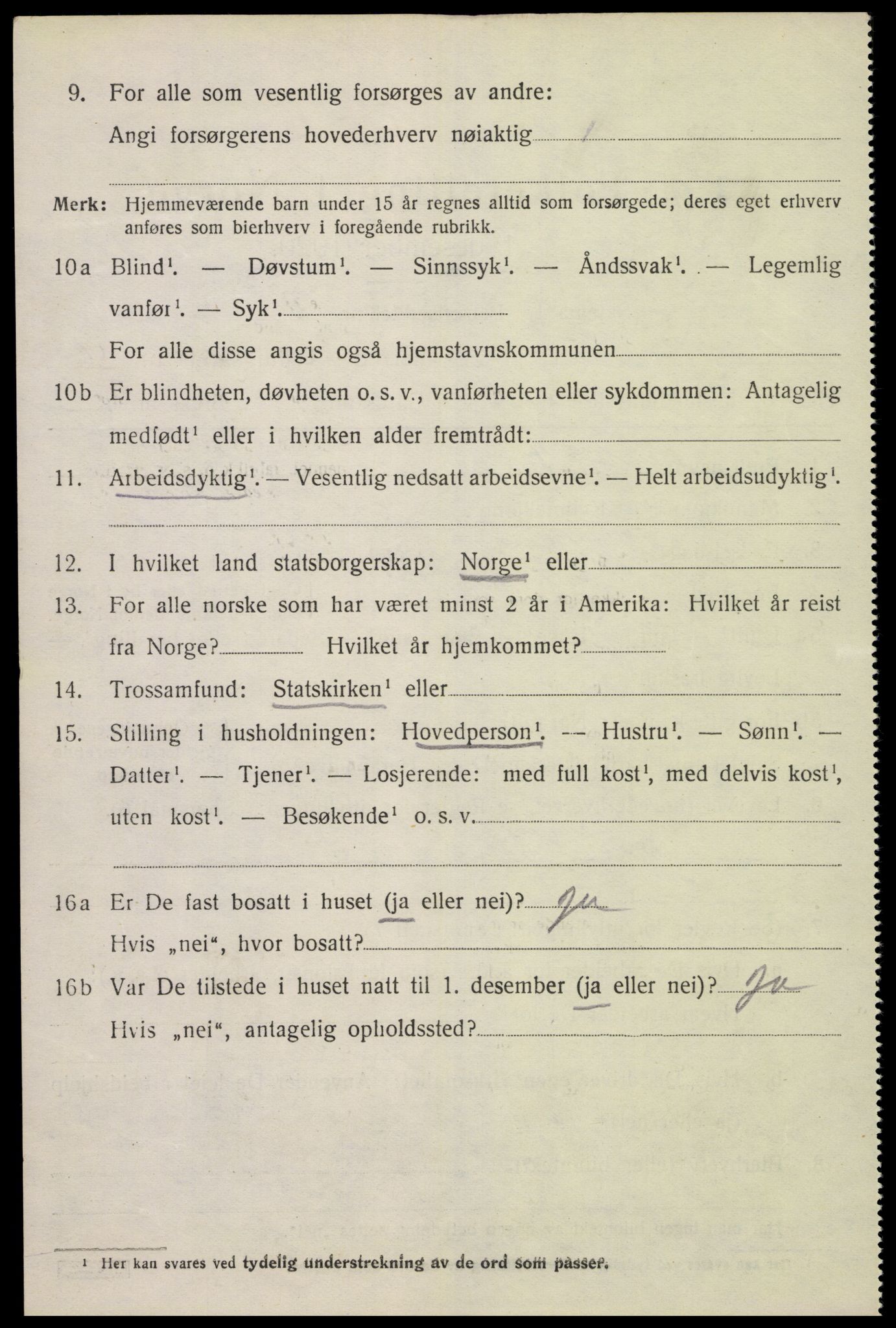 SAK, 1920 census for Konsmo, 1920, p. 1421