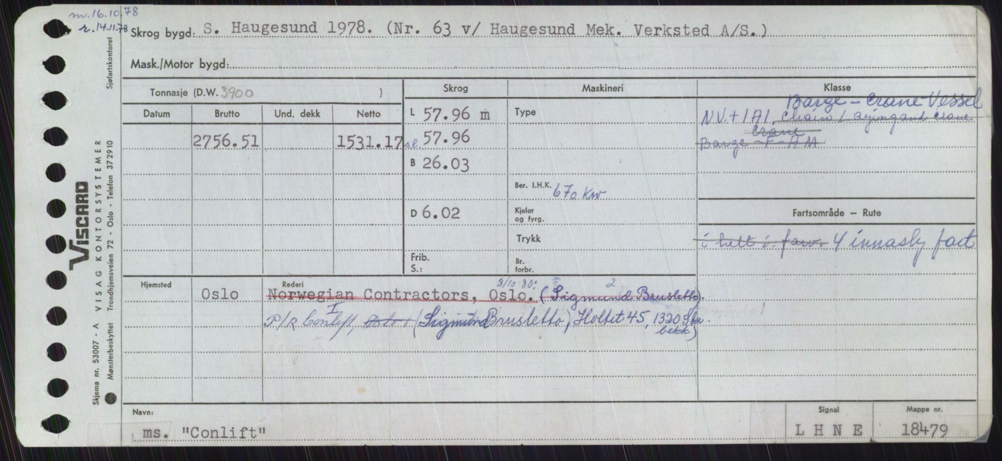 Sjøfartsdirektoratet med forløpere, Skipsmålingen, RA/S-1627/H/Ha/L0001/0002: Fartøy, A-Eig / Fartøy Bjør-Eig, p. 701