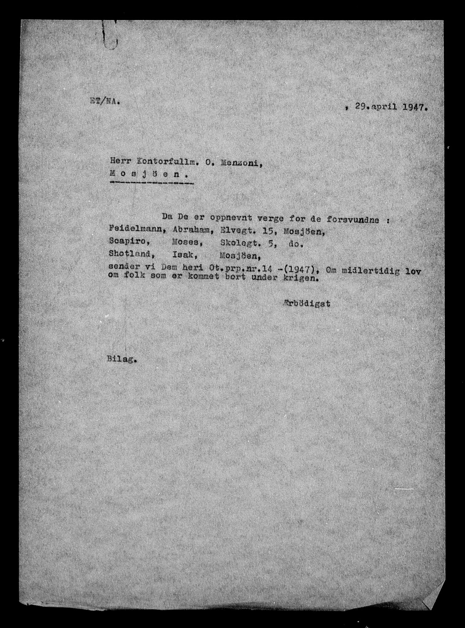 Justisdepartementet, Tilbakeføringskontoret for inndratte formuer, AV/RA-S-1564/H/Hc/Hcb/L0912: --, 1945-1947, p. 49
