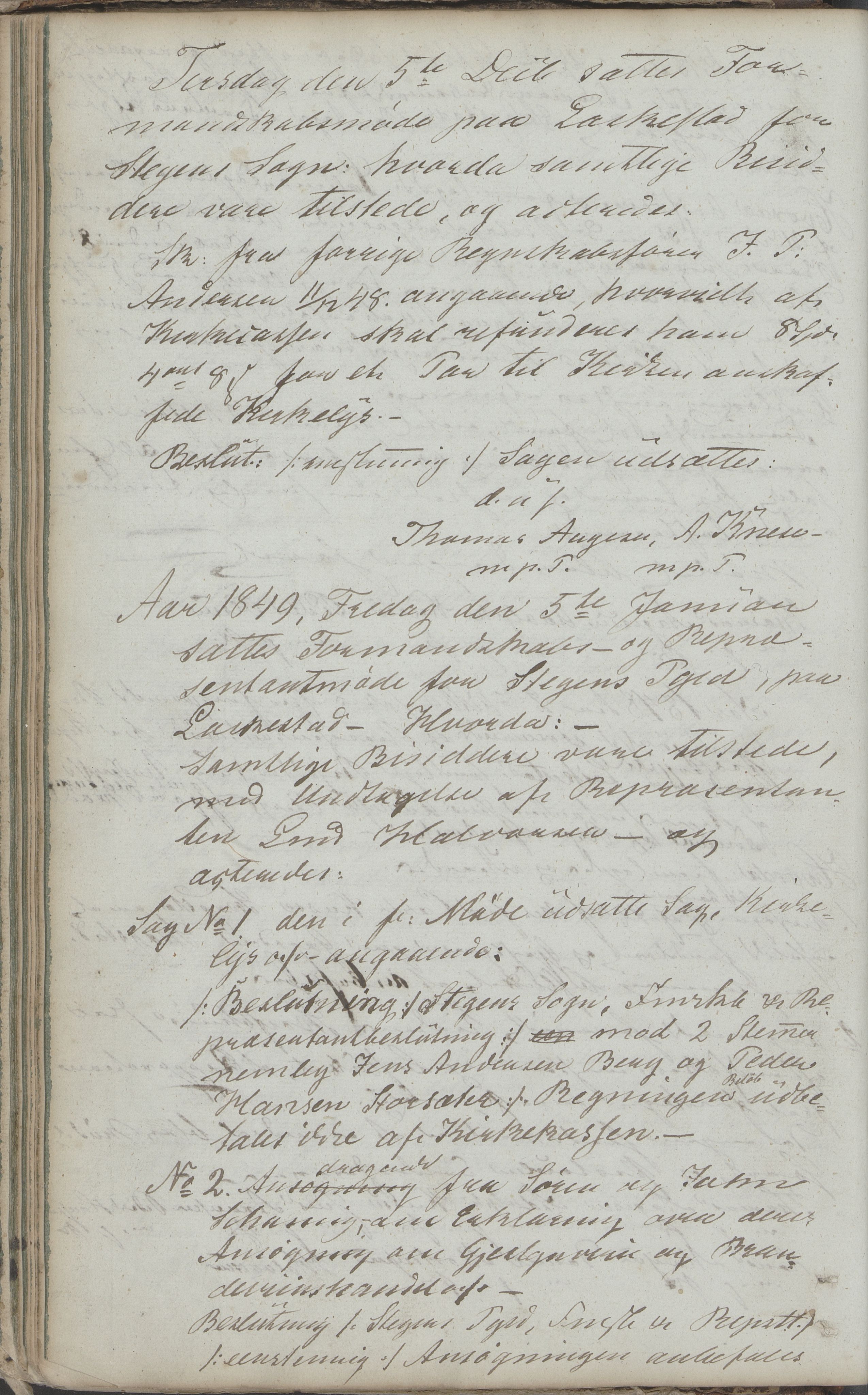 Steigen kommune. Formannskap, AIN/K-18480.150/100/L0001: Møtebok, 1838-1882, p. 34b