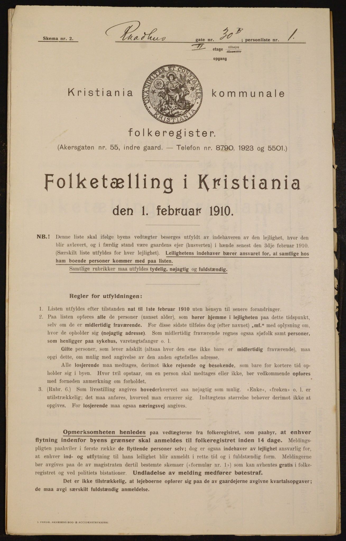 OBA, Municipal Census 1910 for Kristiania, 1910, p. 82687