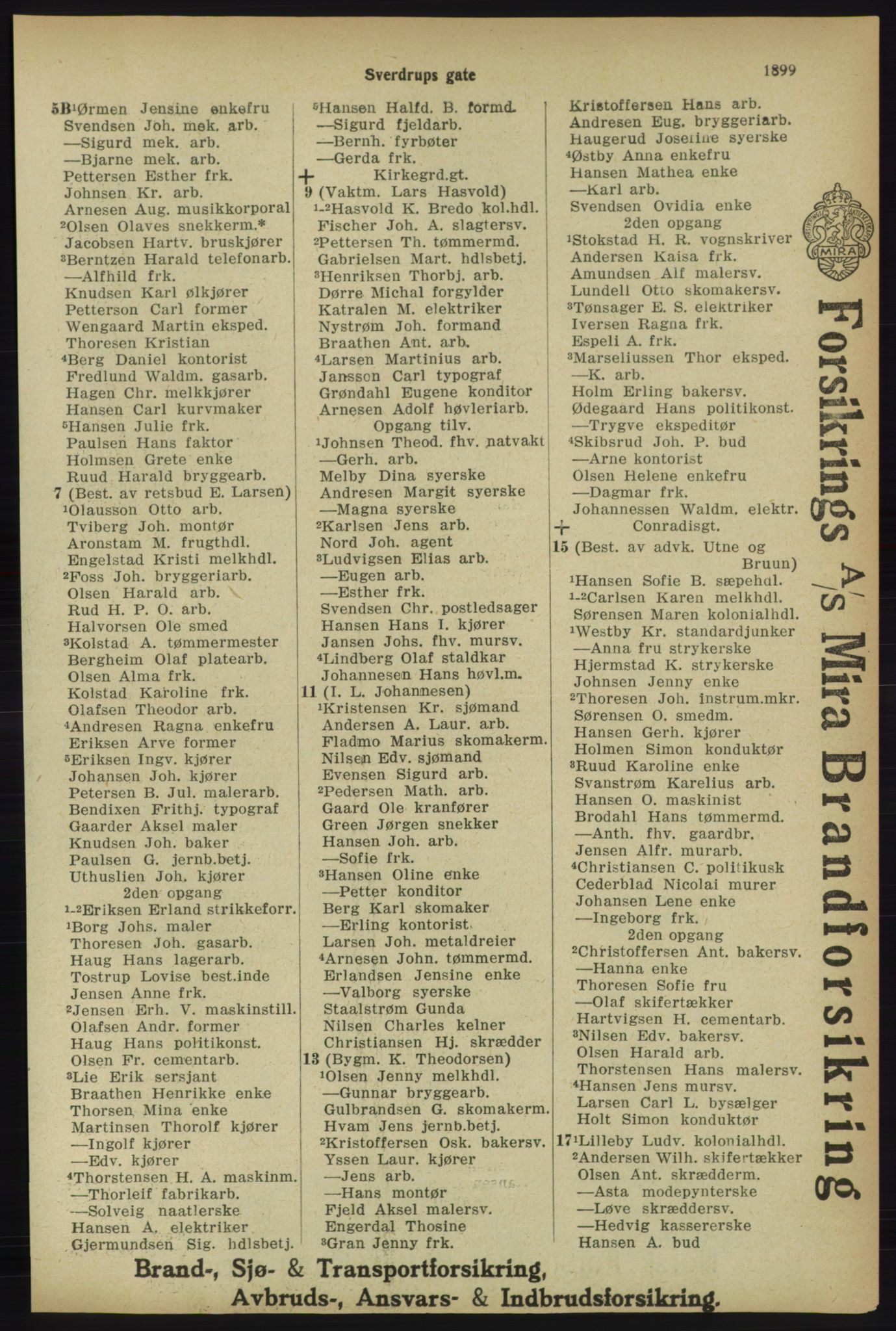 Kristiania/Oslo adressebok, PUBL/-, 1918, p. 2052