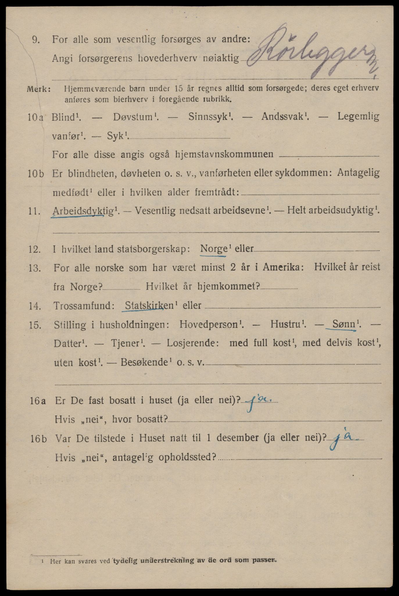 SAT, 1920 census for Trondheim, 1920, p. 77227