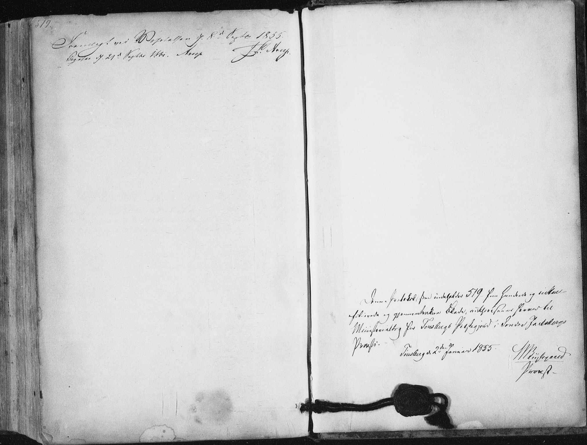 Tønsberg kirkebøker, AV/SAKO-A-330/F/Fa/L0008: Parish register (official) no. I 8, 1855-1864