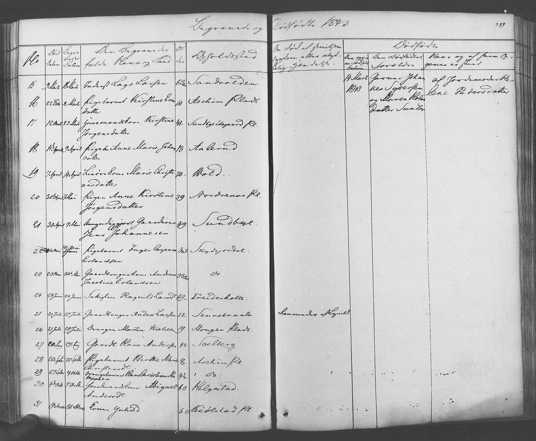 Ås prestekontor Kirkebøker, SAO/A-10894/F/Fa/L0006: Parish register (official) no. I 6, 1841-1853, p. 388-389