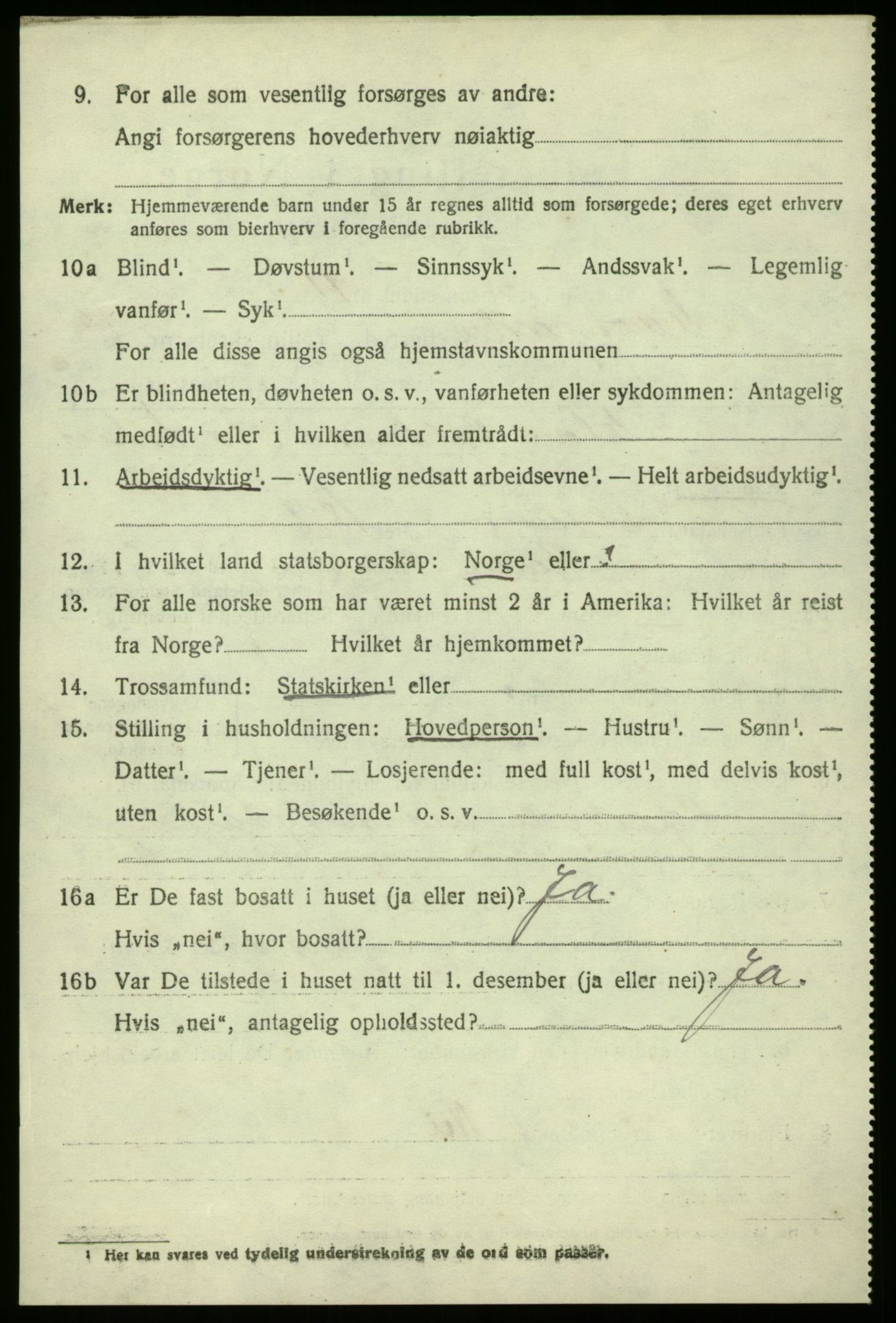 SAB, 1920 census for Masfjorden, 1920, p. 4818
