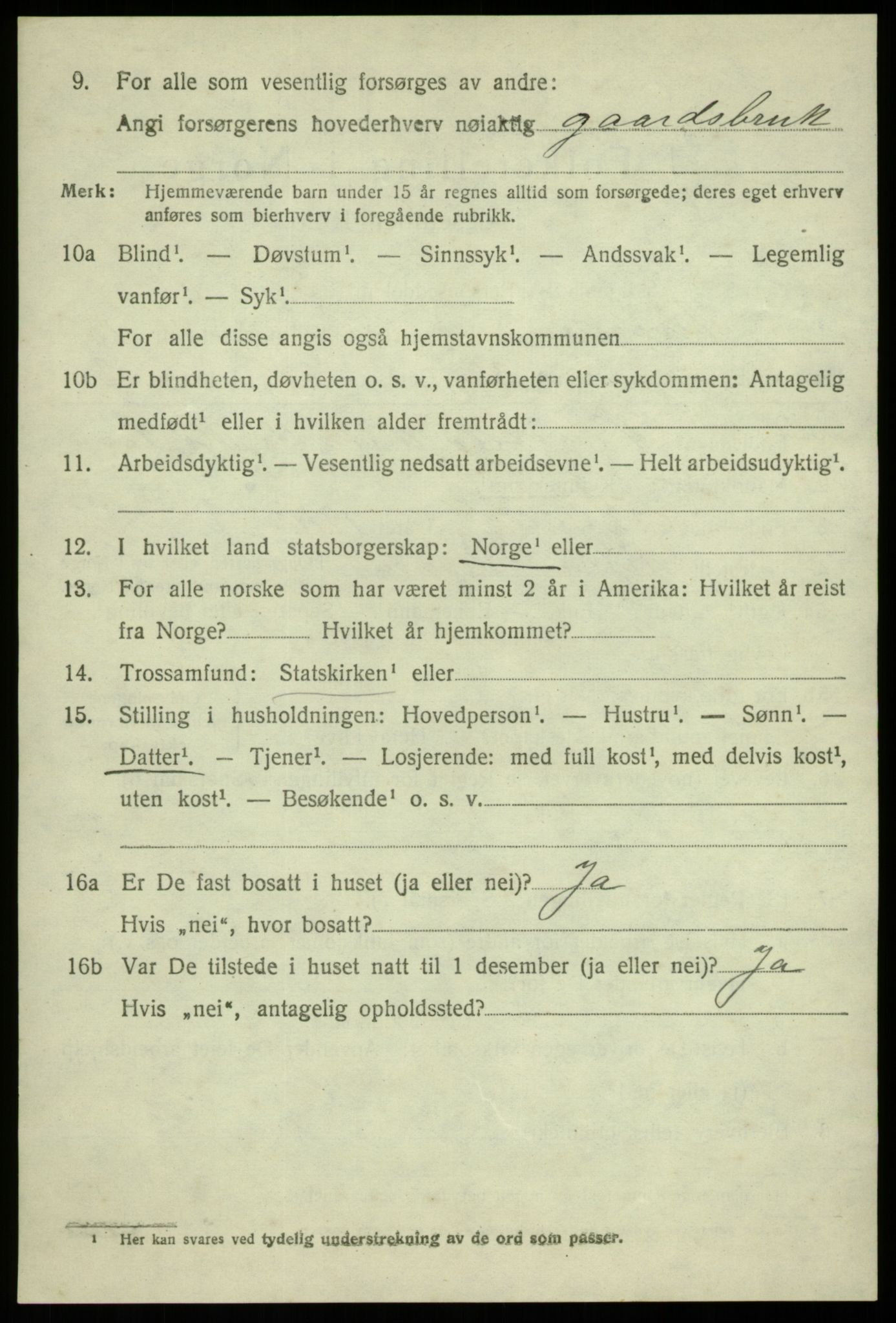 SAB, 1920 census for Alversund, 1920, p. 7653