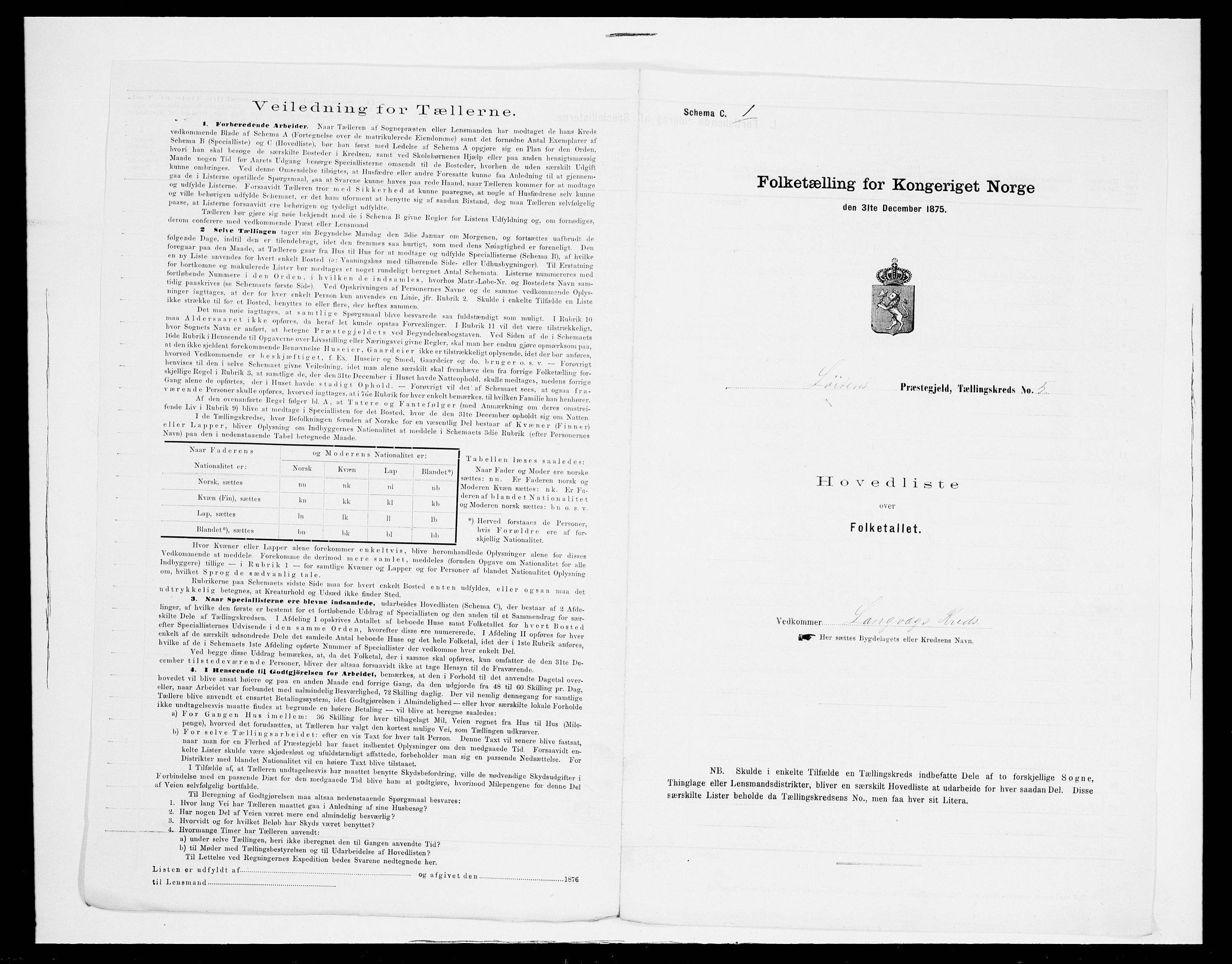 SAH, 1875 census for 0415P Løten, 1875, p. 36