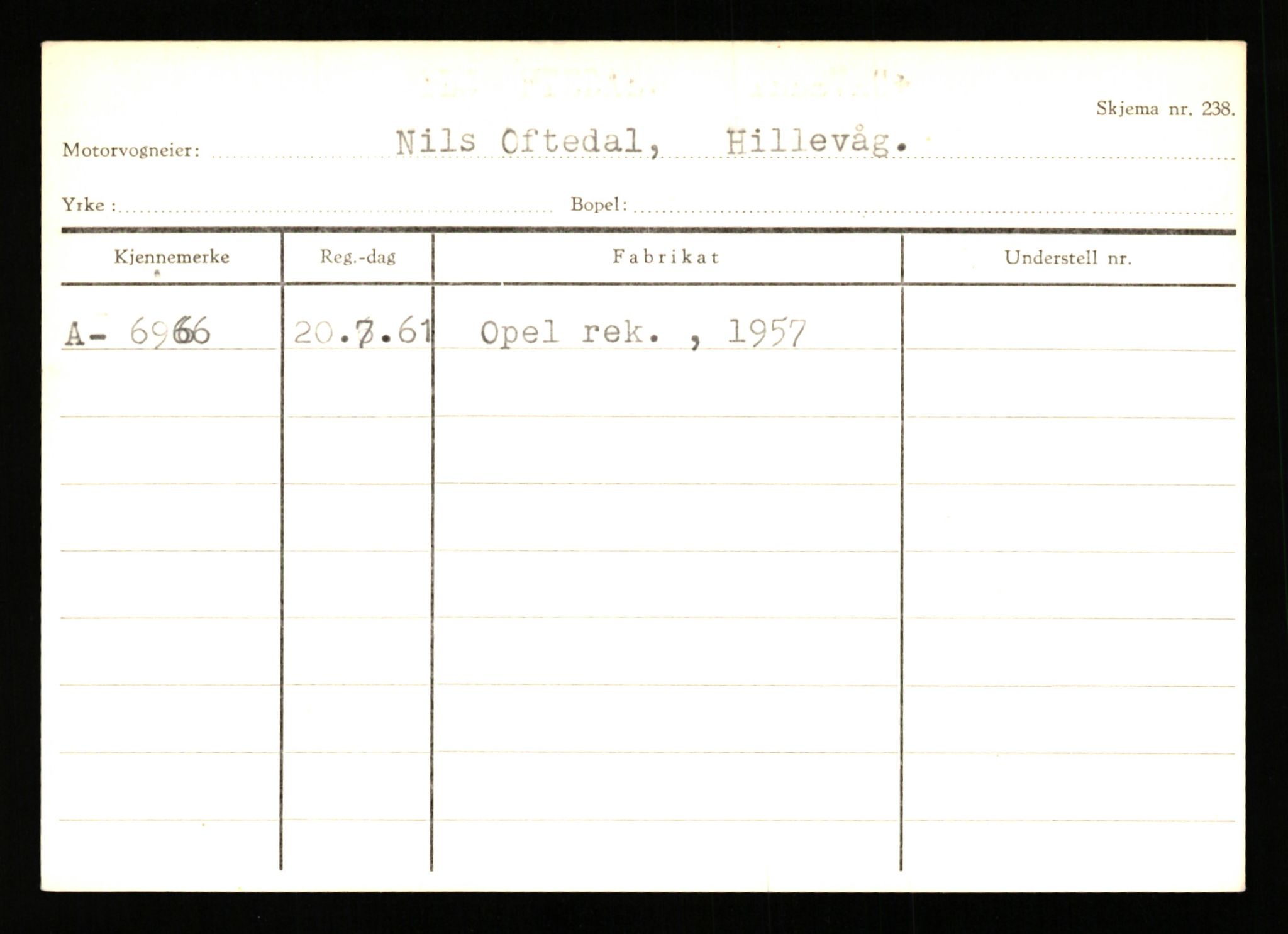 Stavanger trafikkstasjon, AV/SAST-A-101942/0/G/L0002: Registreringsnummer: 5791 - 10405, 1930-1971, p. 517