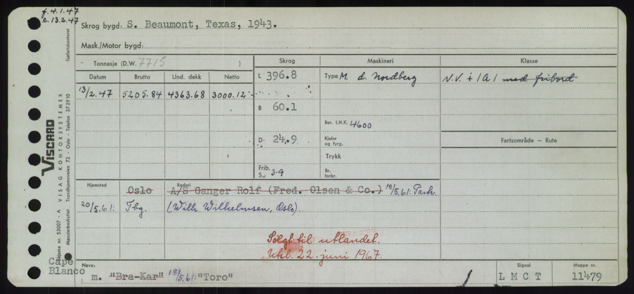 Sjøfartsdirektoratet med forløpere, Skipsmålingen, RA/S-1627/H/Hd/L0039: Fartøy, Ti-Tø, p. 353