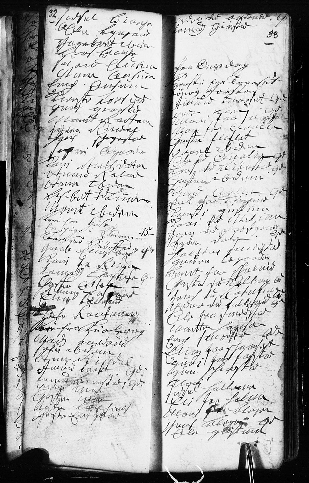 Fåberg prestekontor, SAH/PREST-086/H/Ha/Hab/L0002: Parish register (copy) no. 2, 1741-1756, p. 32-33