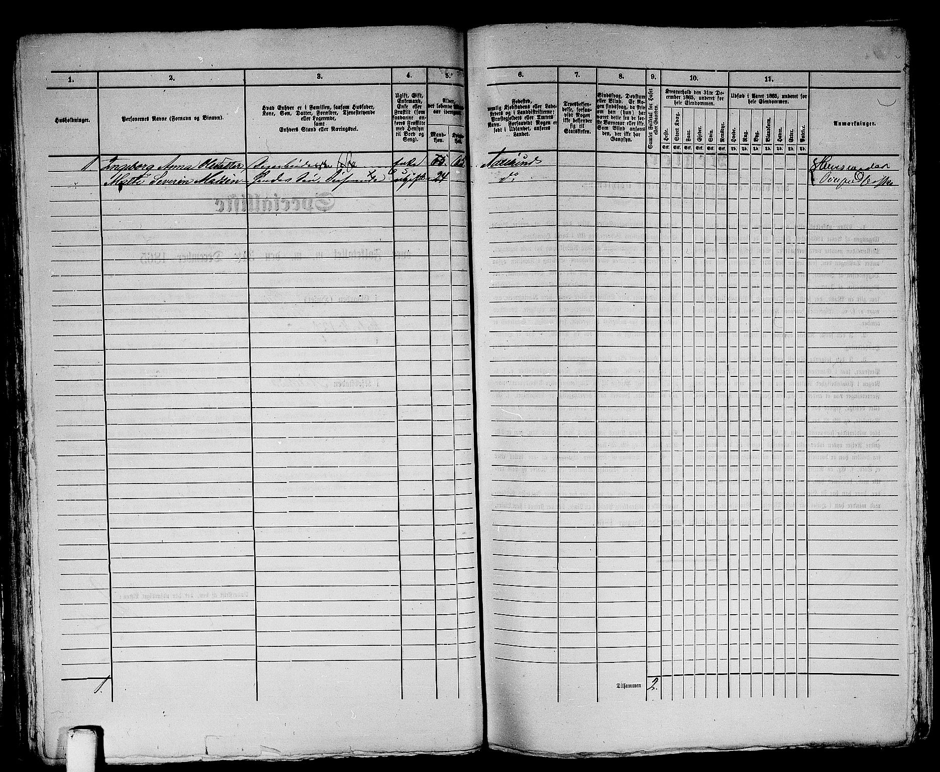 RA, 1865 census for Ålesund, 1865, p. 45