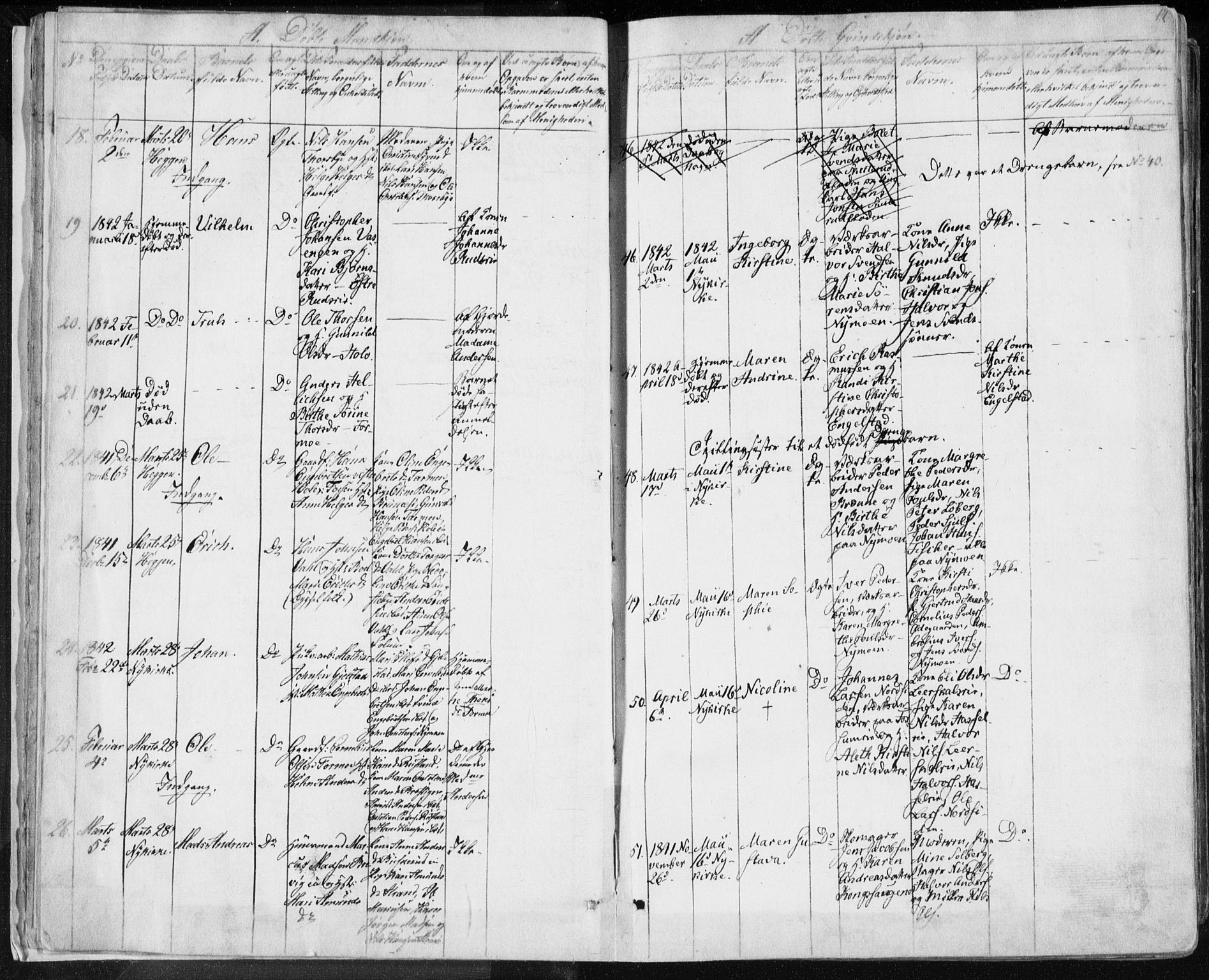 Modum kirkebøker, AV/SAKO-A-234/F/Fa/L0007: Parish register (official) no. 7, 1841-1850, p. 14