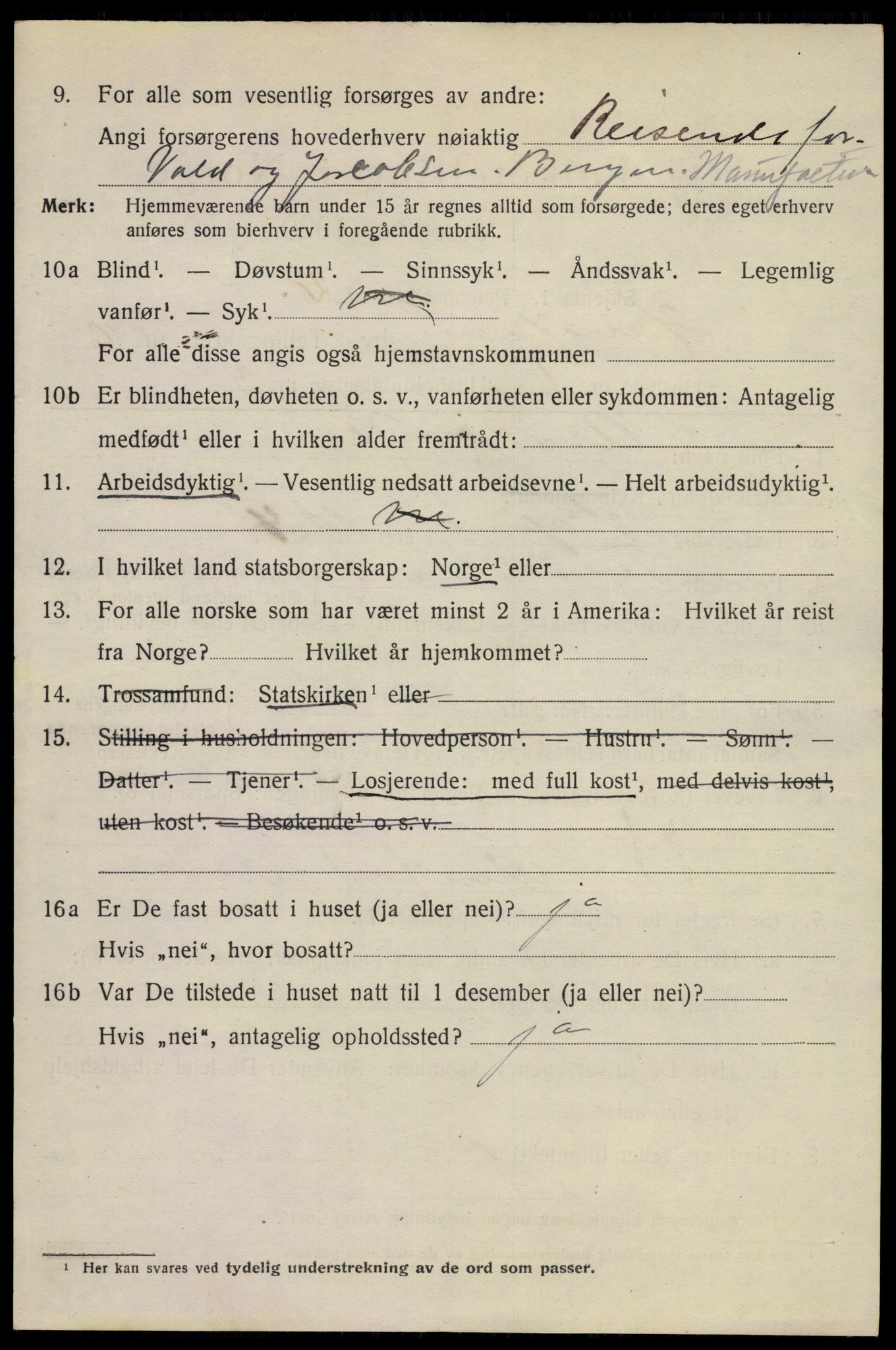 SAKO, 1920 census for Hønefoss, 1920, p. 6989