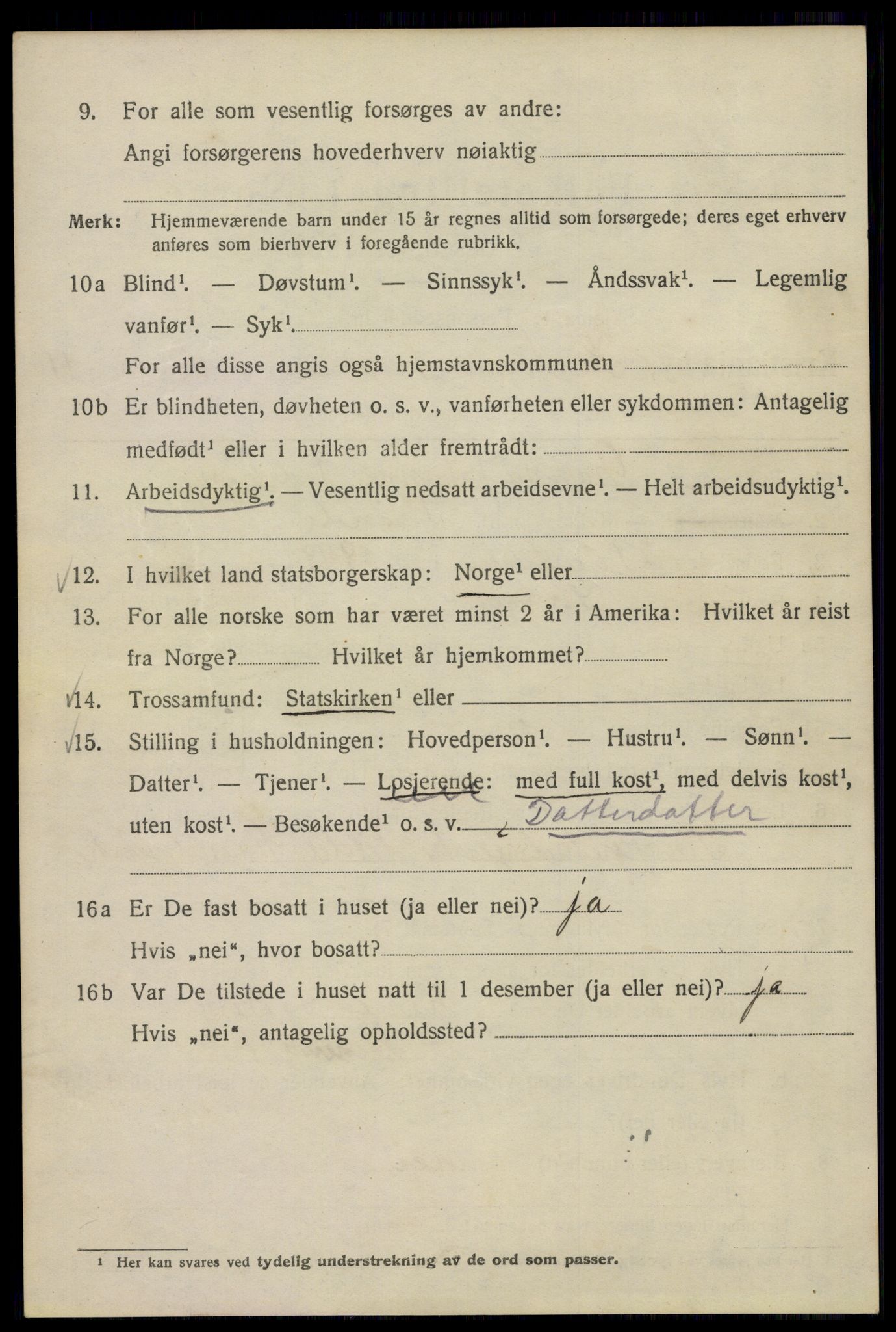 SAO, 1920 census for Kristiania, 1920, p. 231234