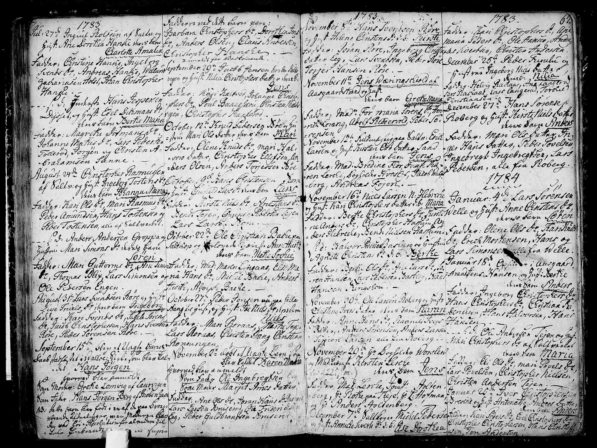 Sem kirkebøker, AV/SAKO-A-5/F/Fb/L0002: Parish register (official) no. II 2, 1764-1792, p. 67