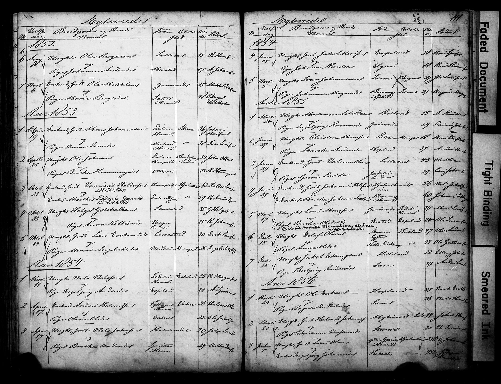 Alversund Sokneprestembete, SAB/A-73901/H/Ha/Hab: Parish register (copy) no. D 1, 1800-1870, p. 111