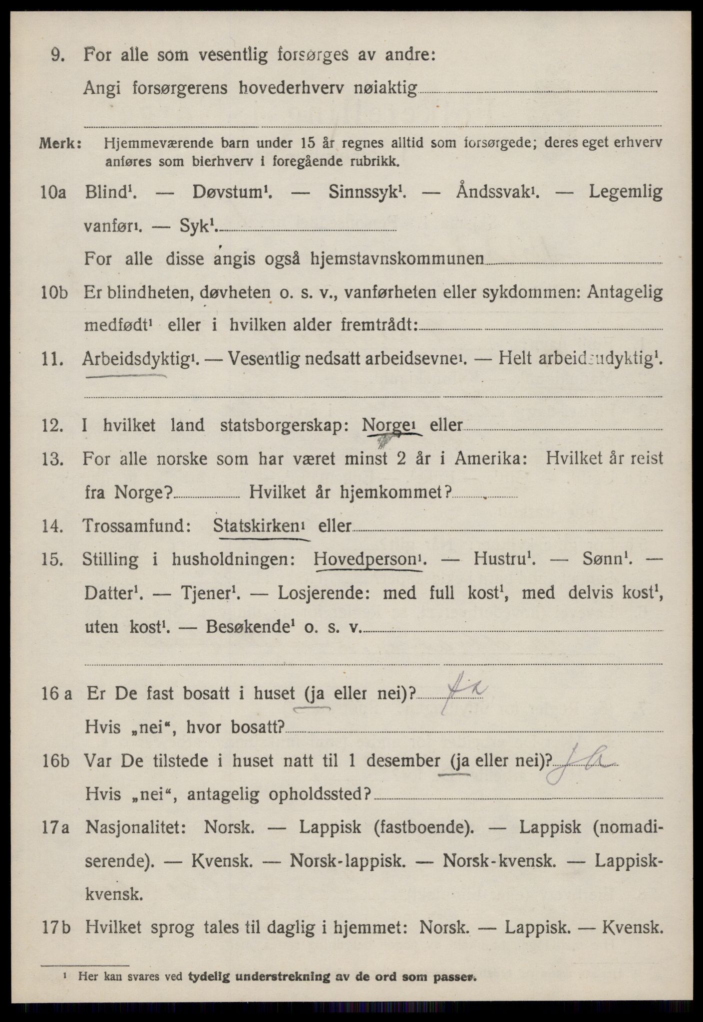 SAT, 1920 census for Meldal, 1920, p. 9150