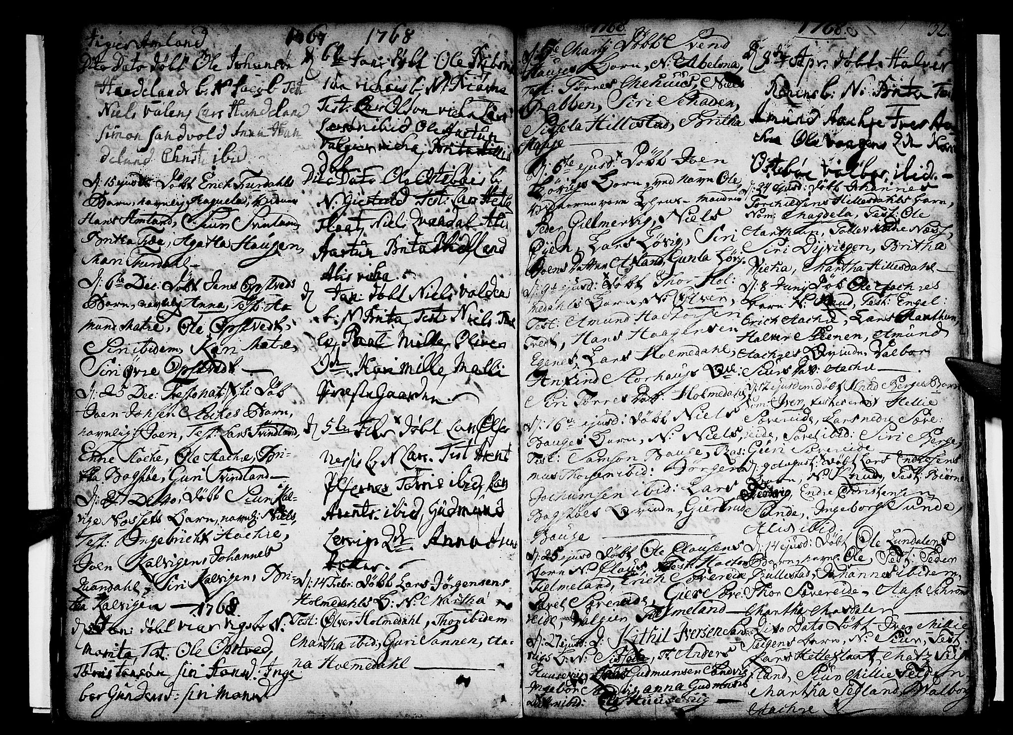 Skånevik sokneprestembete, SAB/A-77801/H/Haa: Parish register (official) no. A 1, 1745-1789, p. 32