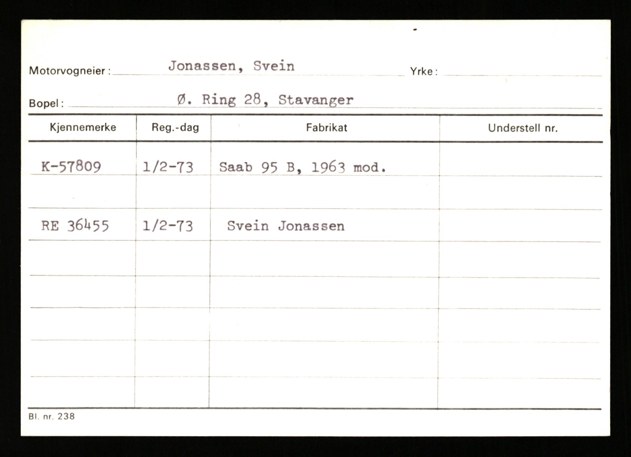 Stavanger trafikkstasjon, SAST/A-101942/0/G/L0007: Registreringsnummer: 49019 - 67460, 1930-1971, p. 1975