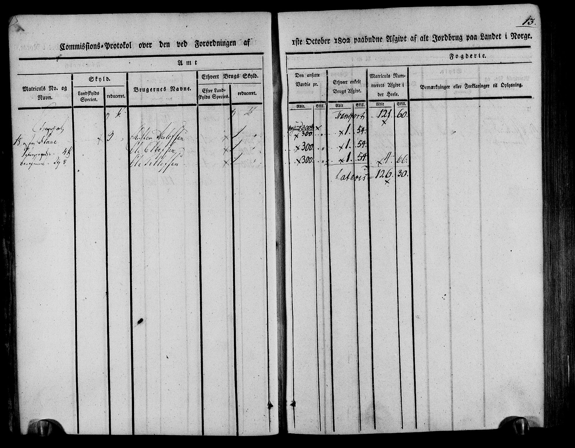 Rentekammeret inntil 1814, Realistisk ordnet avdeling, AV/RA-EA-4070/N/Ne/Nea/L0078: Nedenes fogderi. Kommisjonsprotokoll "Nr. 1", for Sand og Bringsvær skipreider, 1803, p. 15