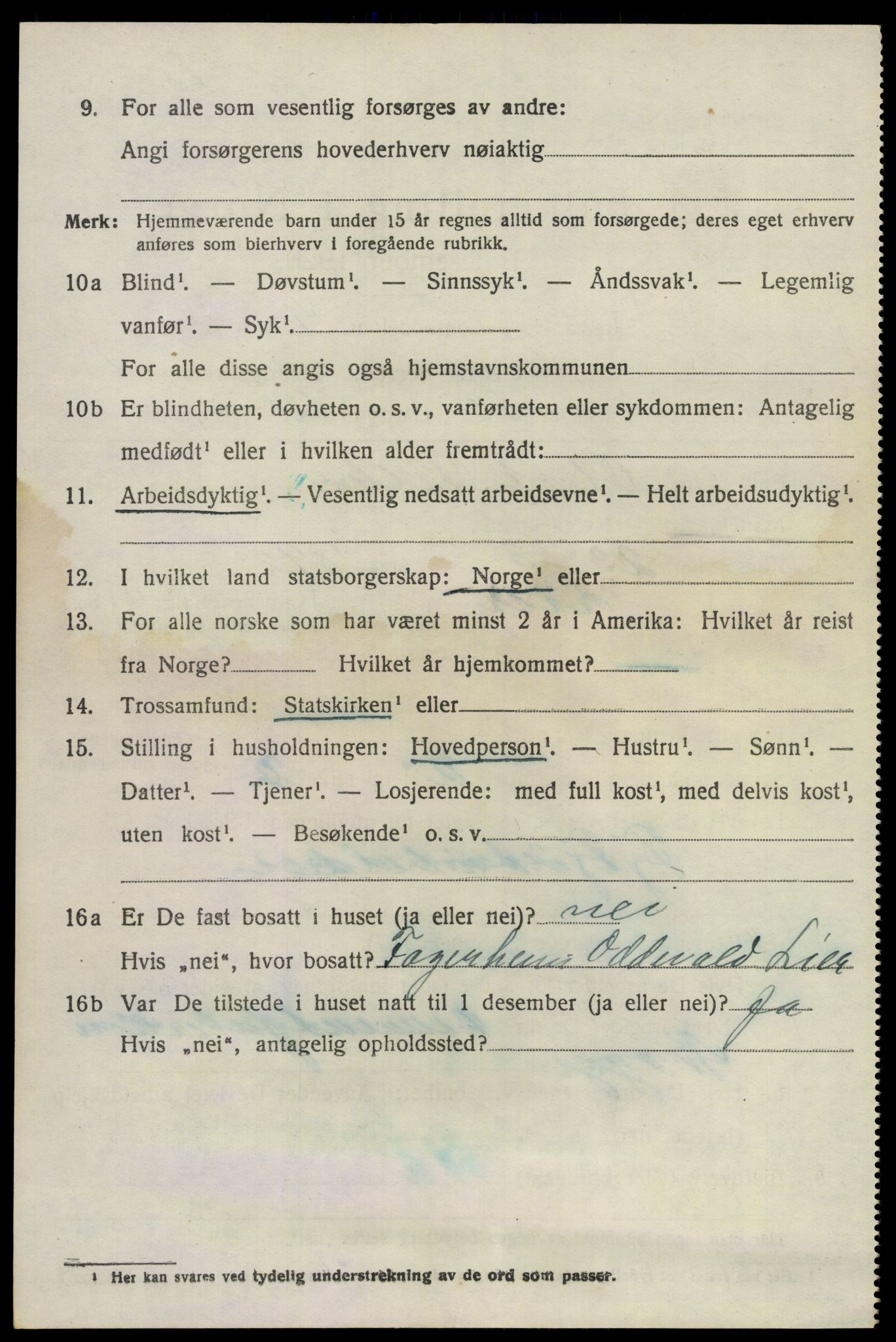 SAKO, 1920 census for Lier, 1920, p. 26115