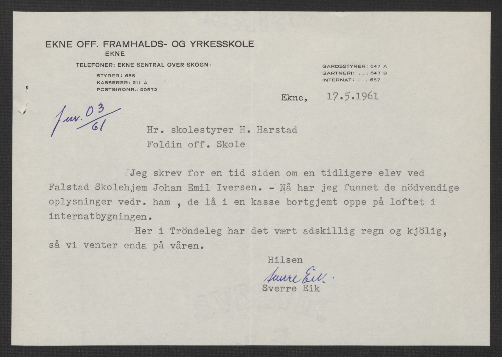 Falstad skolehjem, RA/S-1676/E/Eb/L0002: Elevmapper løpenr. 42-61, 1898-1907, p. 99