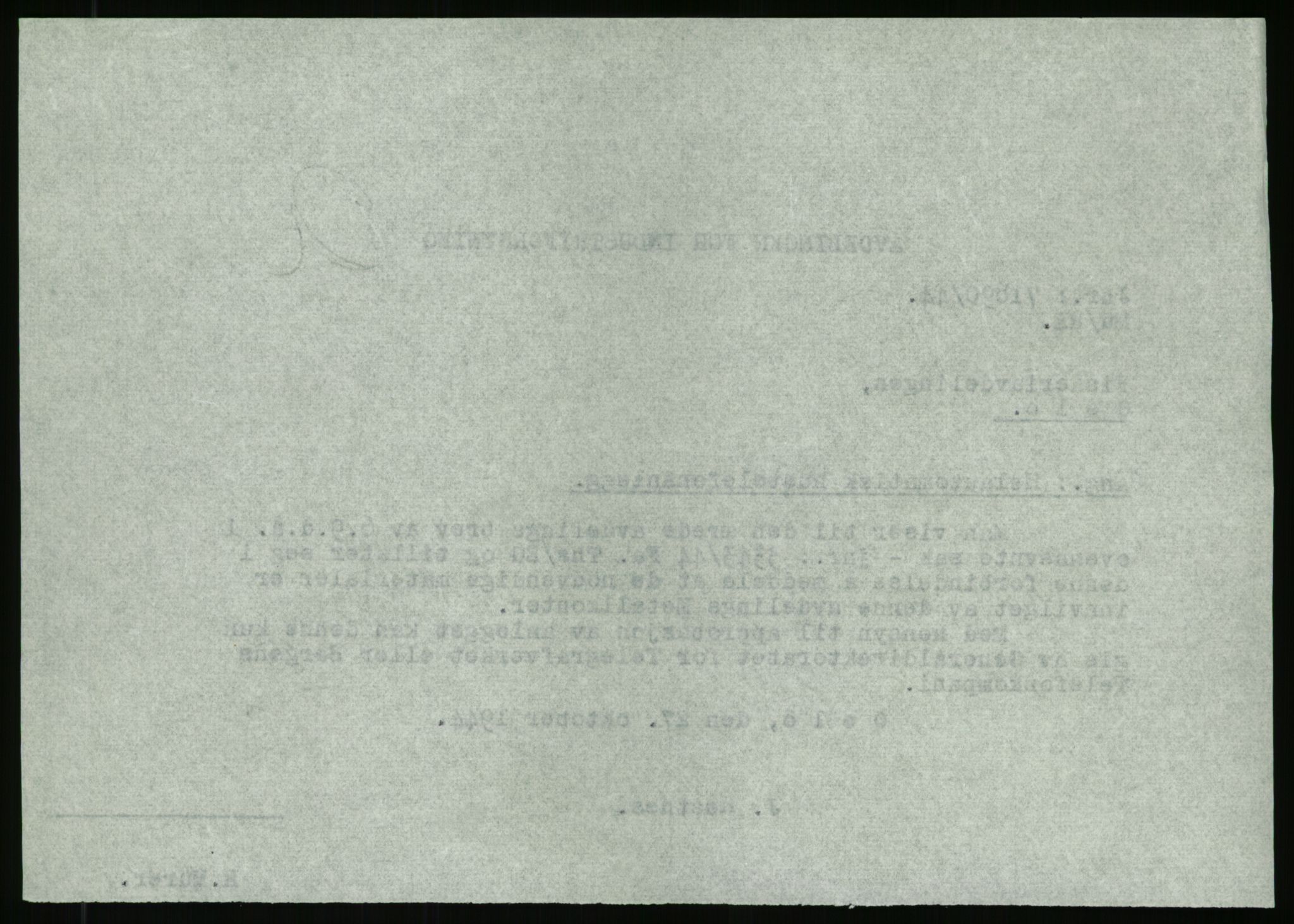 Direktoratet for industriforsyning, Sekretariatet, AV/RA-S-4153/D/Df/L0054: 9. Metallkontoret, 1940-1945, p. 368
