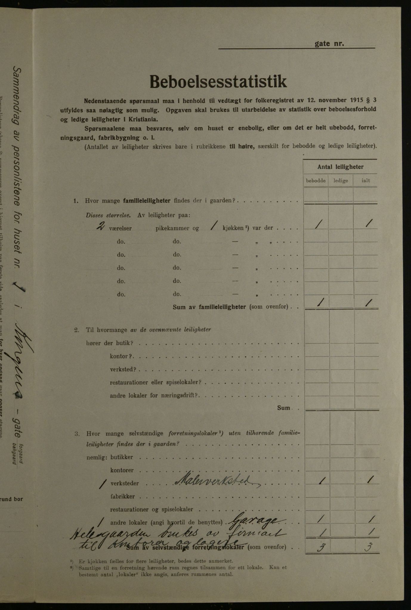 OBA, Municipal Census 1923 for Kristiania, 1923, p. 58803