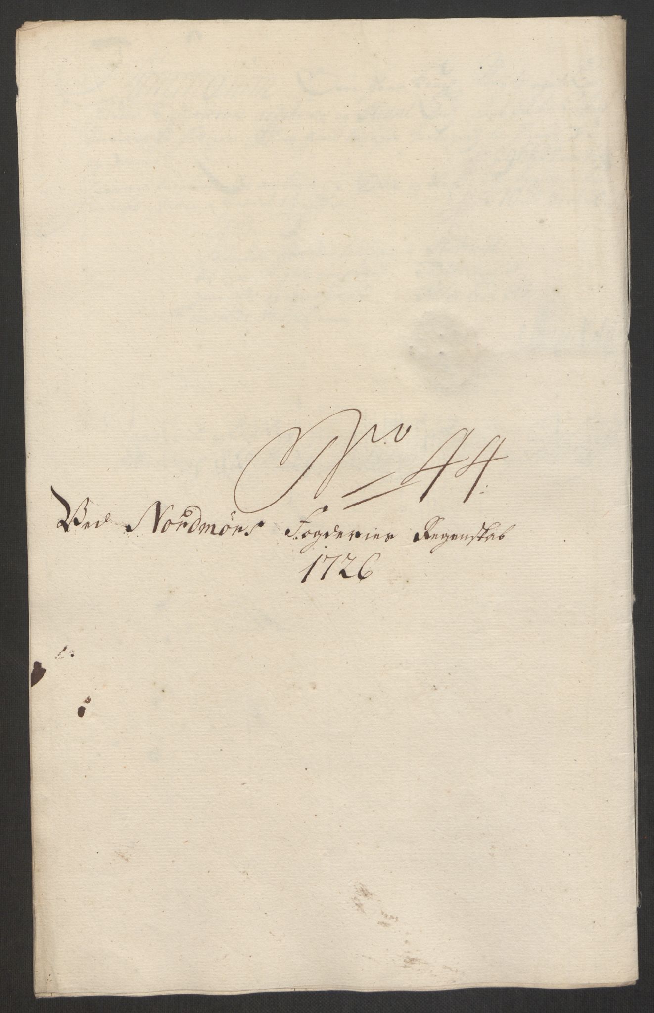 Rentekammeret inntil 1814, Reviderte regnskaper, Fogderegnskap, RA/EA-4092/R56/L3759: Fogderegnskap Nordmøre, 1726, p. 249