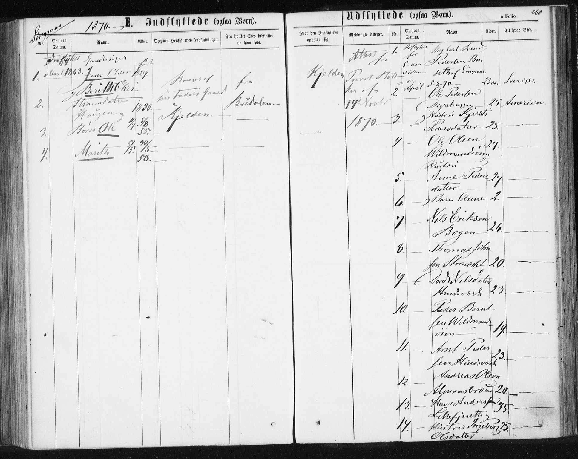 Ministerialprotokoller, klokkerbøker og fødselsregistre - Sør-Trøndelag, SAT/A-1456/685/L0970: Parish register (official) no. 685A08 /2, 1870-1878, p. 280