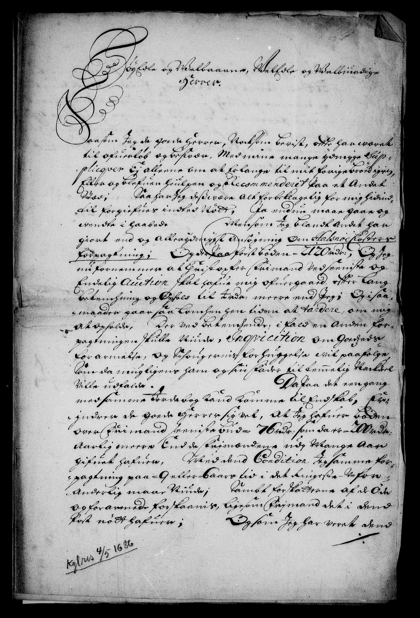 Rentekammeret inntil 1814, Realistisk ordnet avdeling, RA/EA-4070/On/L0005: [Jj 6]: Forskjellige dokumenter om Halsnøy klosters gods, 1697-1770, p. 2
