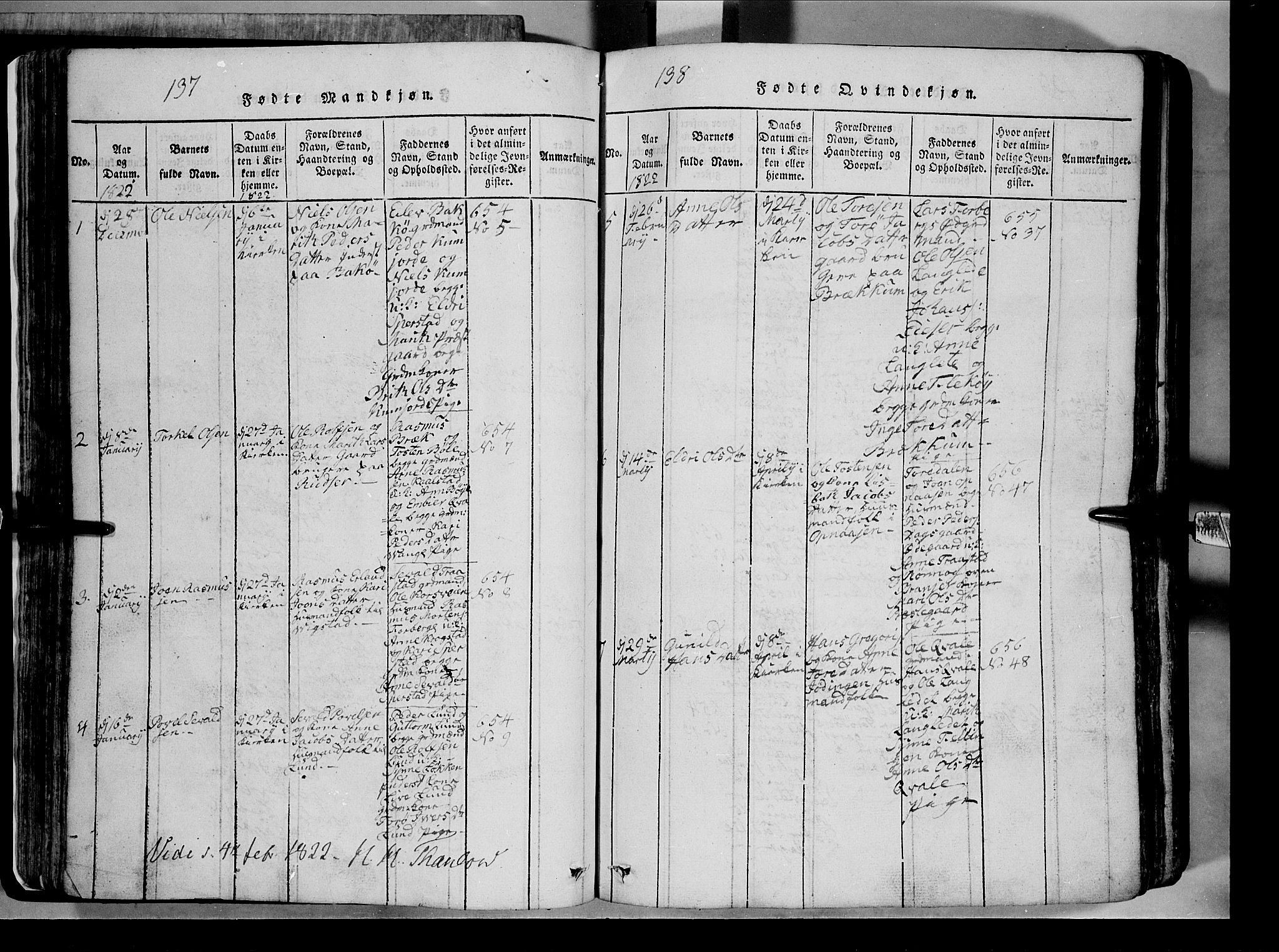 Lom prestekontor, AV/SAH-PREST-070/L/L0003: Parish register (copy) no. 3, 1815-1844, p. 137-138