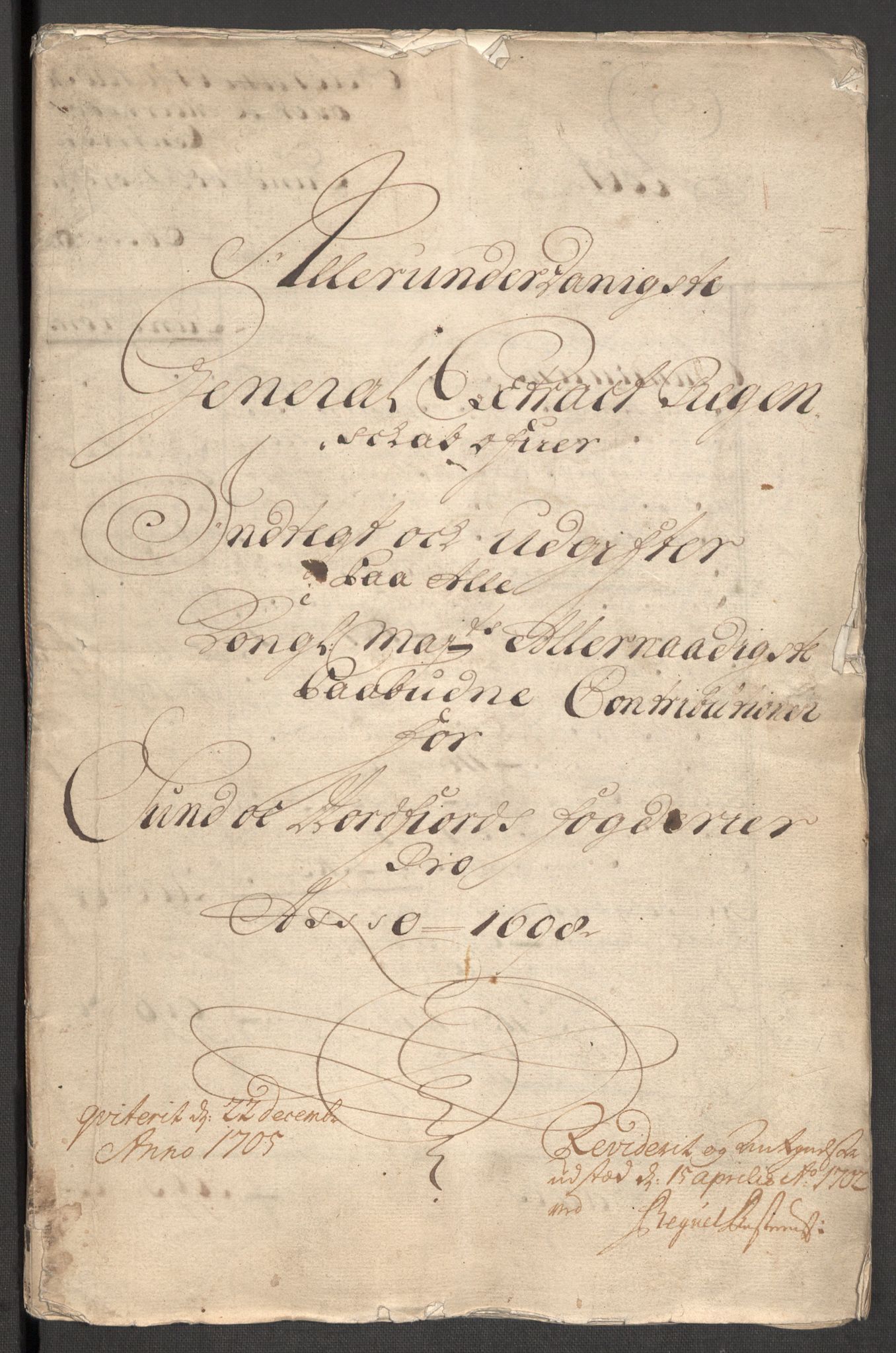 Rentekammeret inntil 1814, Reviderte regnskaper, Fogderegnskap, RA/EA-4092/R53/L3423: Fogderegnskap Sunn- og Nordfjord, 1697-1698, p. 208