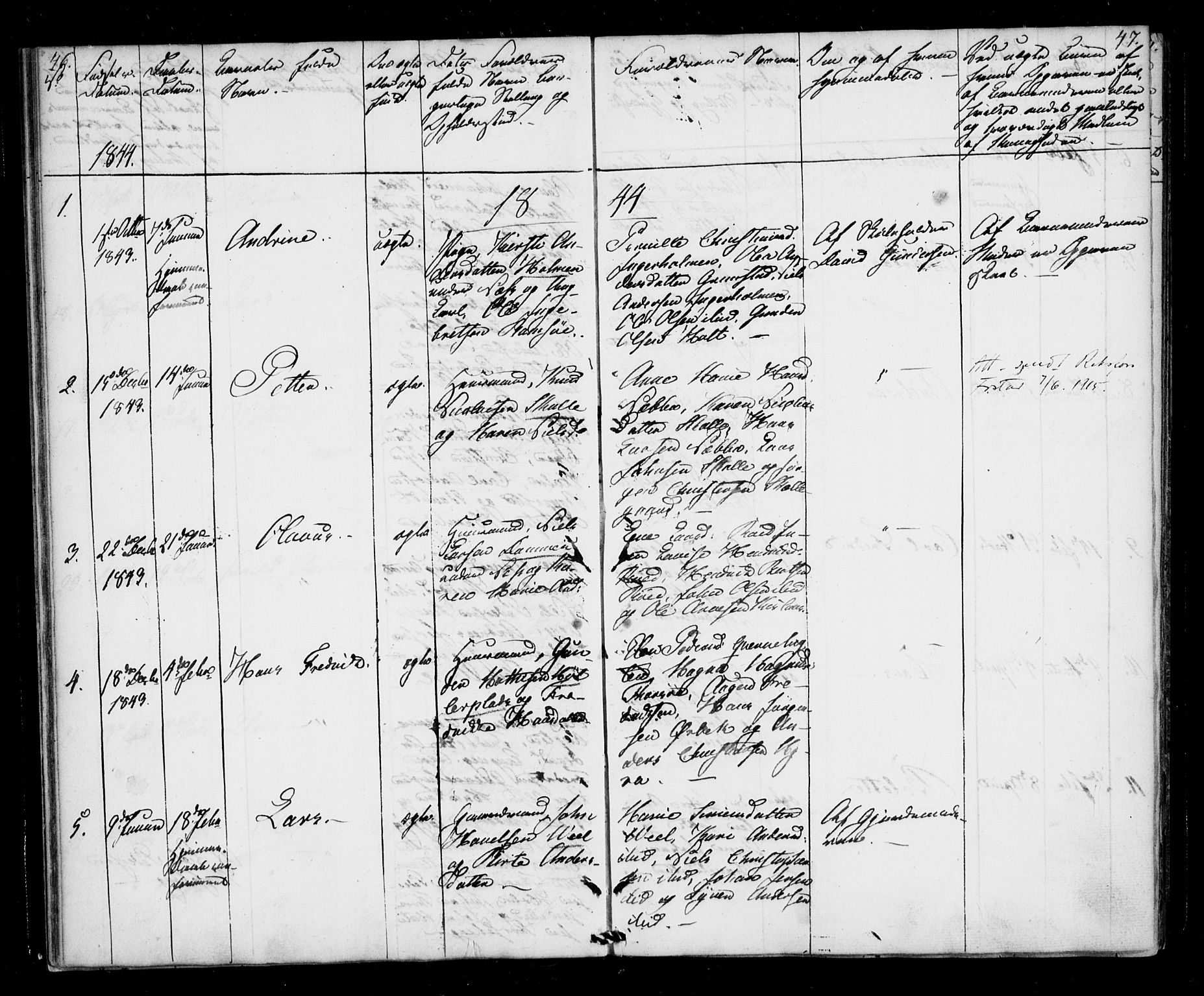 Borge prestekontor Kirkebøker, AV/SAO-A-10903/F/Fb/L0001: Parish register (official) no. II 1, 1836-1852, p. 46-47