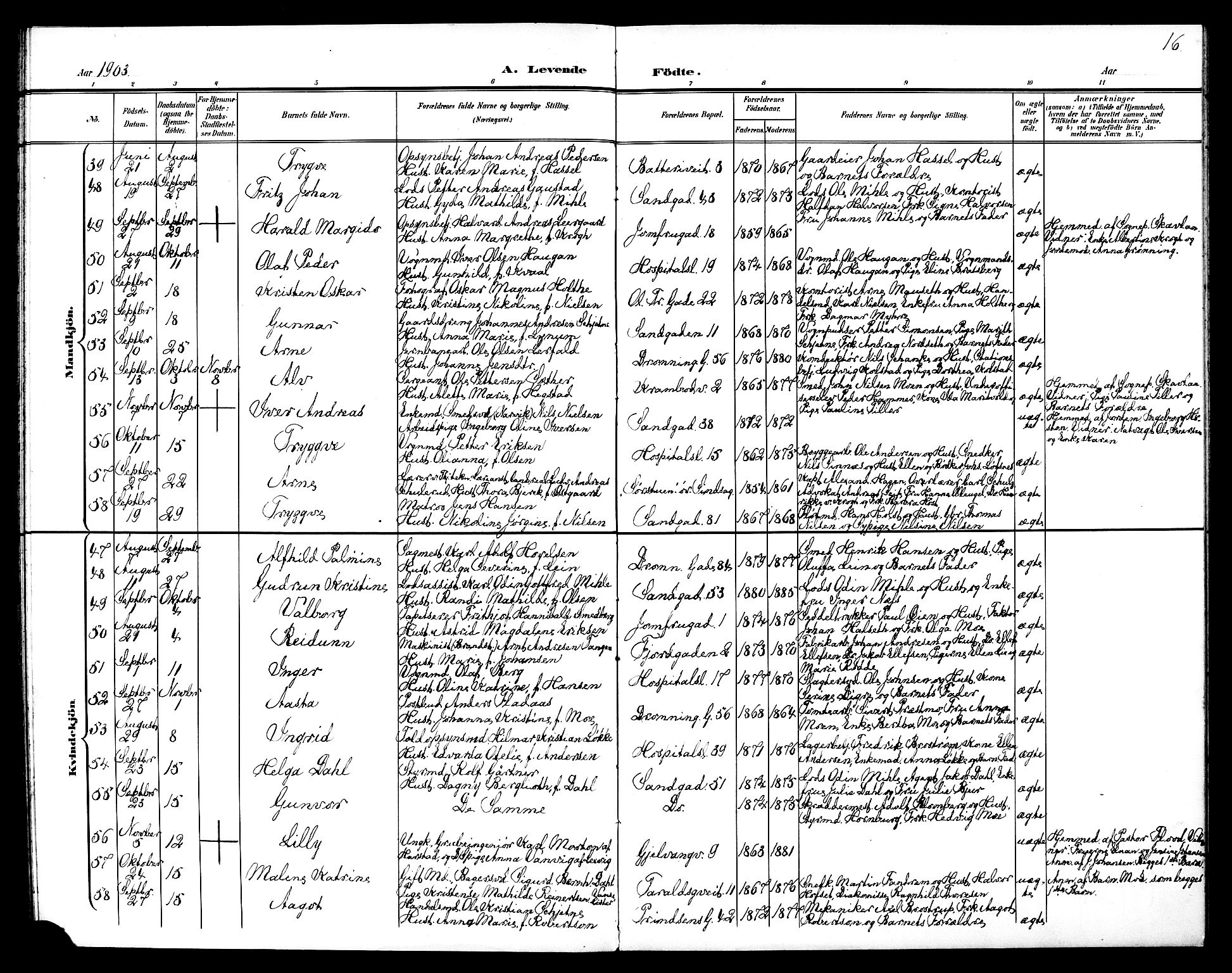 Ministerialprotokoller, klokkerbøker og fødselsregistre - Sør-Trøndelag, SAT/A-1456/602/L0144: Parish register (copy) no. 602C12, 1897-1905, p. 16