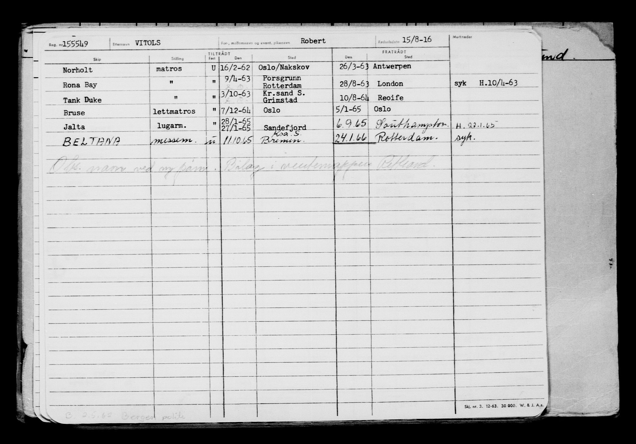 Direktoratet for sjømenn, AV/RA-S-3545/G/Gb/L0141: Hovedkort, 1916, p. 593