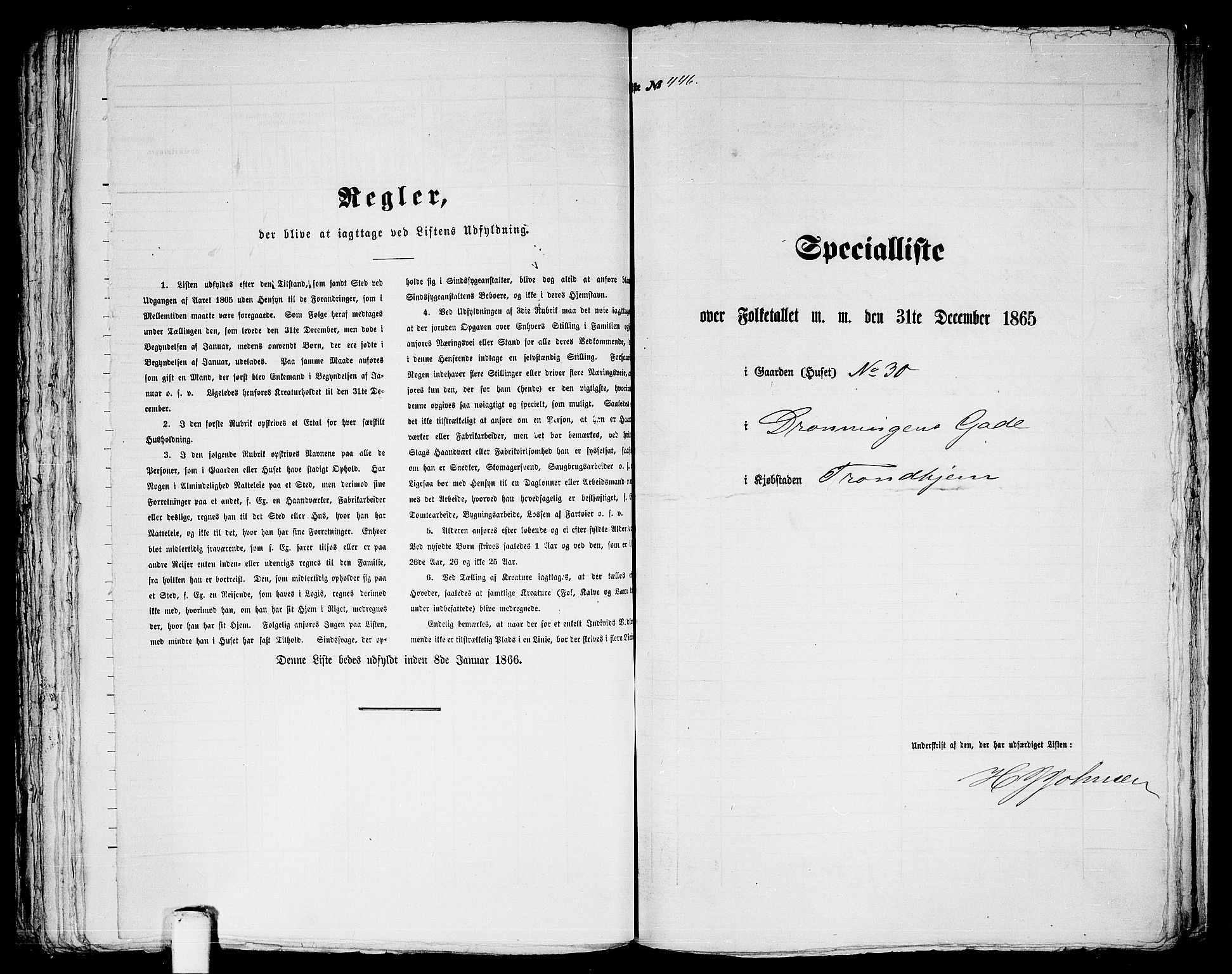 RA, 1865 census for Trondheim, 1865, p. 936