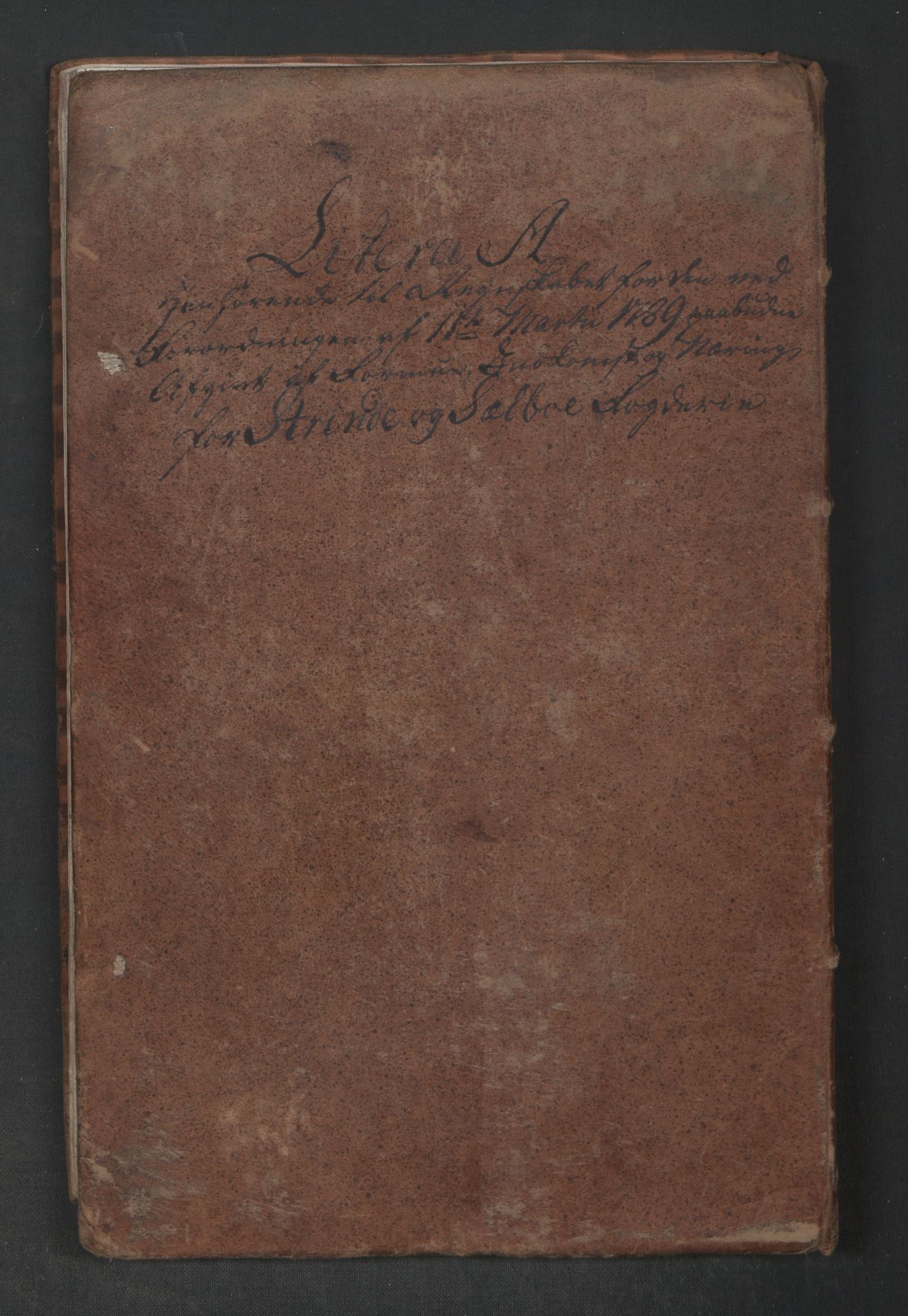 Rentekammeret inntil 1814, Reviderte regnskaper, Mindre regnskaper, AV/RA-EA-4068/Rf/Rfe/L0047: Strinda og Selbu fogderi. Strømsø, 1789, p. 226