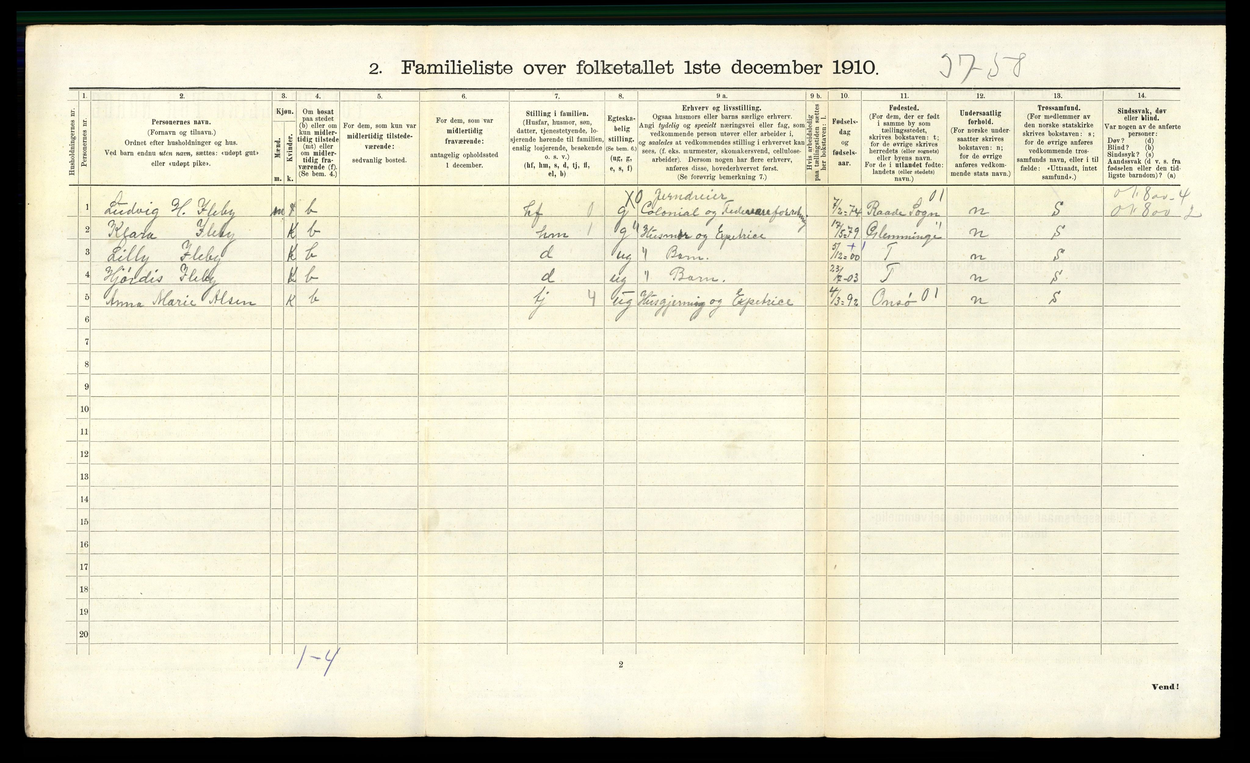 RA, 1910 census for Fredrikstad, 1910, p. 8007